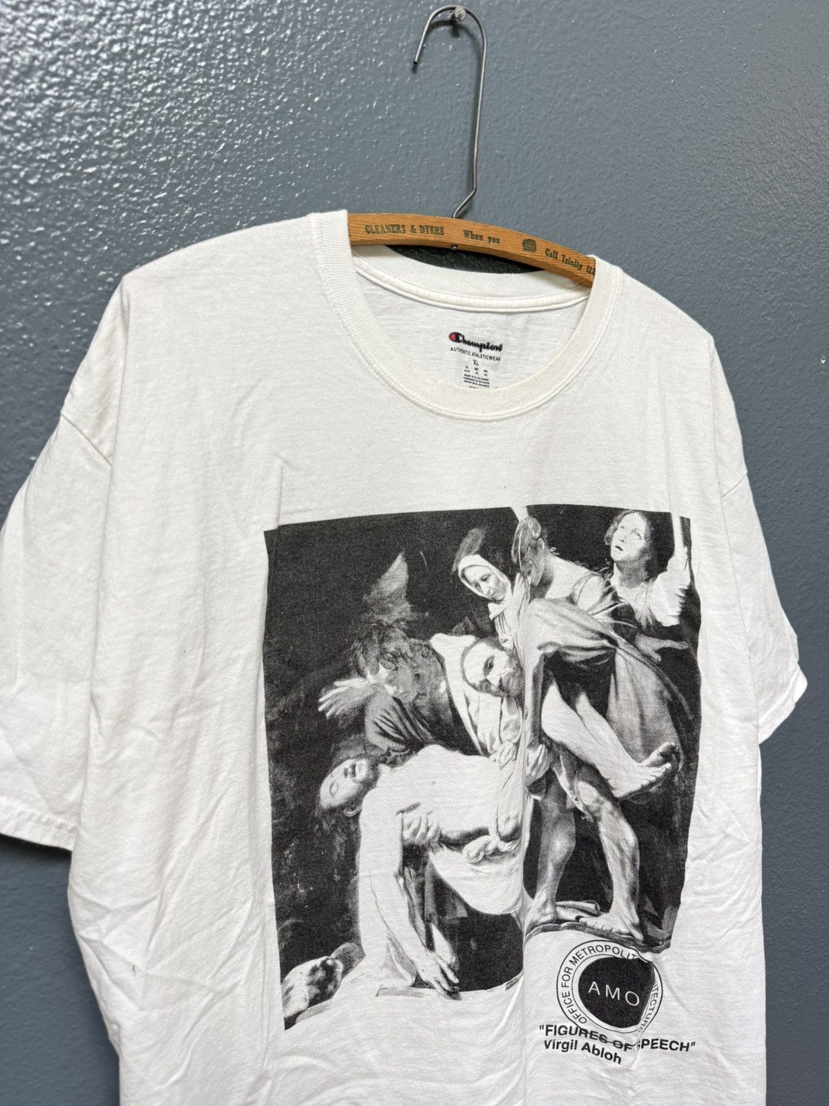 Champion Champion Virgil Abloh Figures Of Speech White Tee Shirt XL Size US XL / EU 56 / 4 - 3 Thumbnail