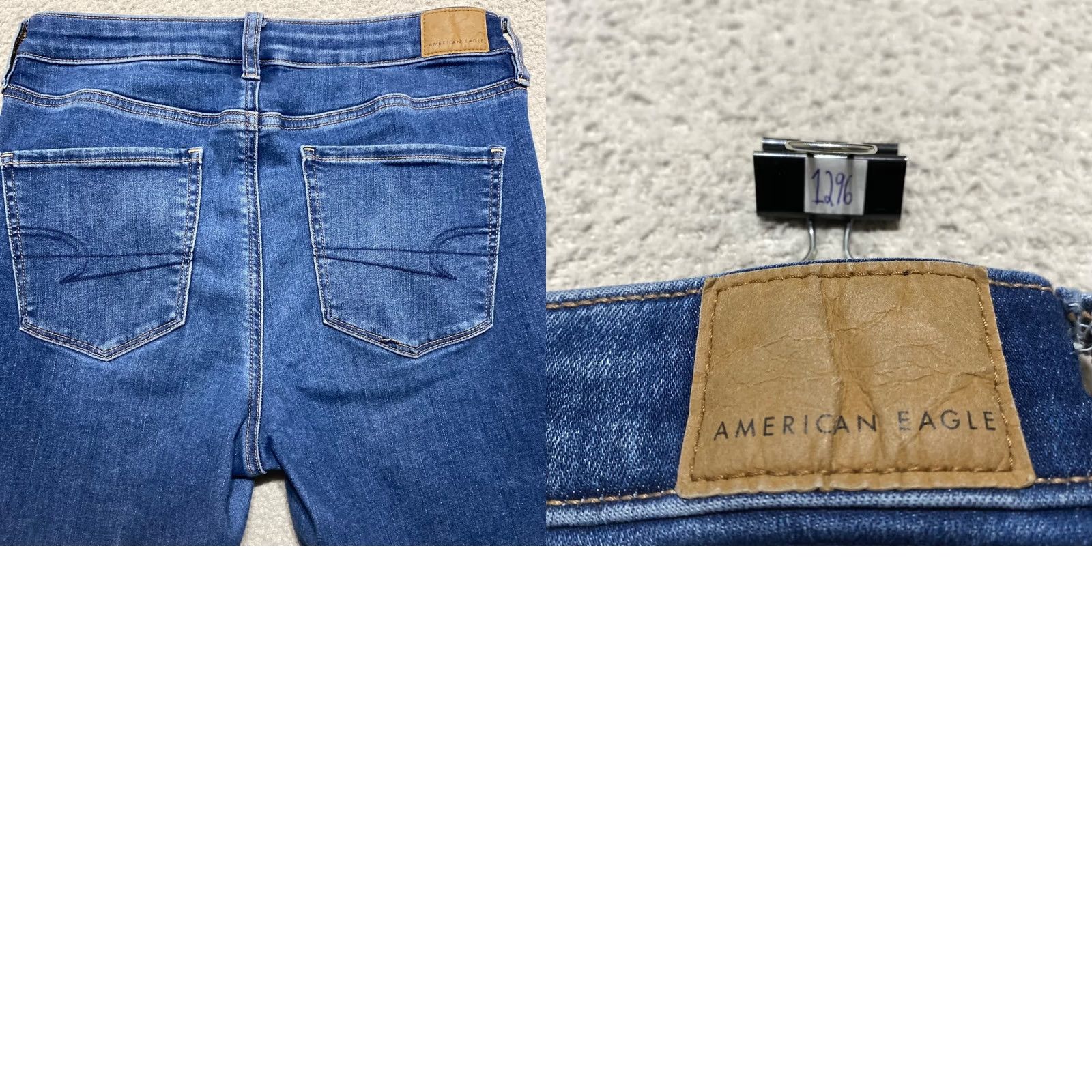American Eagle Outfitters American Eagle Outfitters Jeans Womens 10 Tall Blue Denim Medium Wash High Rise Jegging Size 32" / US 10 / IT 46 - 9 Thumbnail