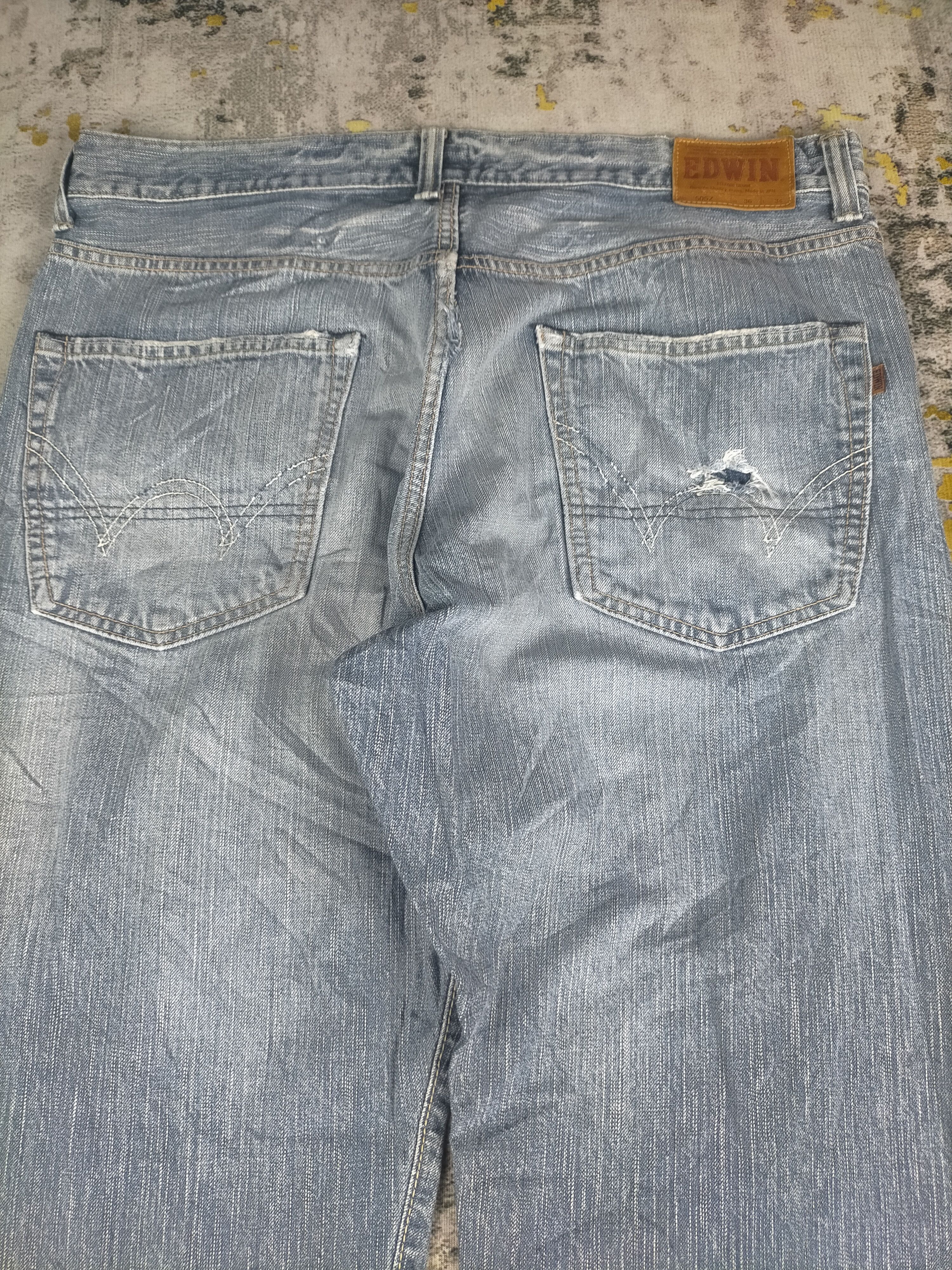 Edwin 🔥90s Edwin 505z Selvedge Mudwash Baggy Jeans Size US 36 / EU 52 - 5 Thumbnail