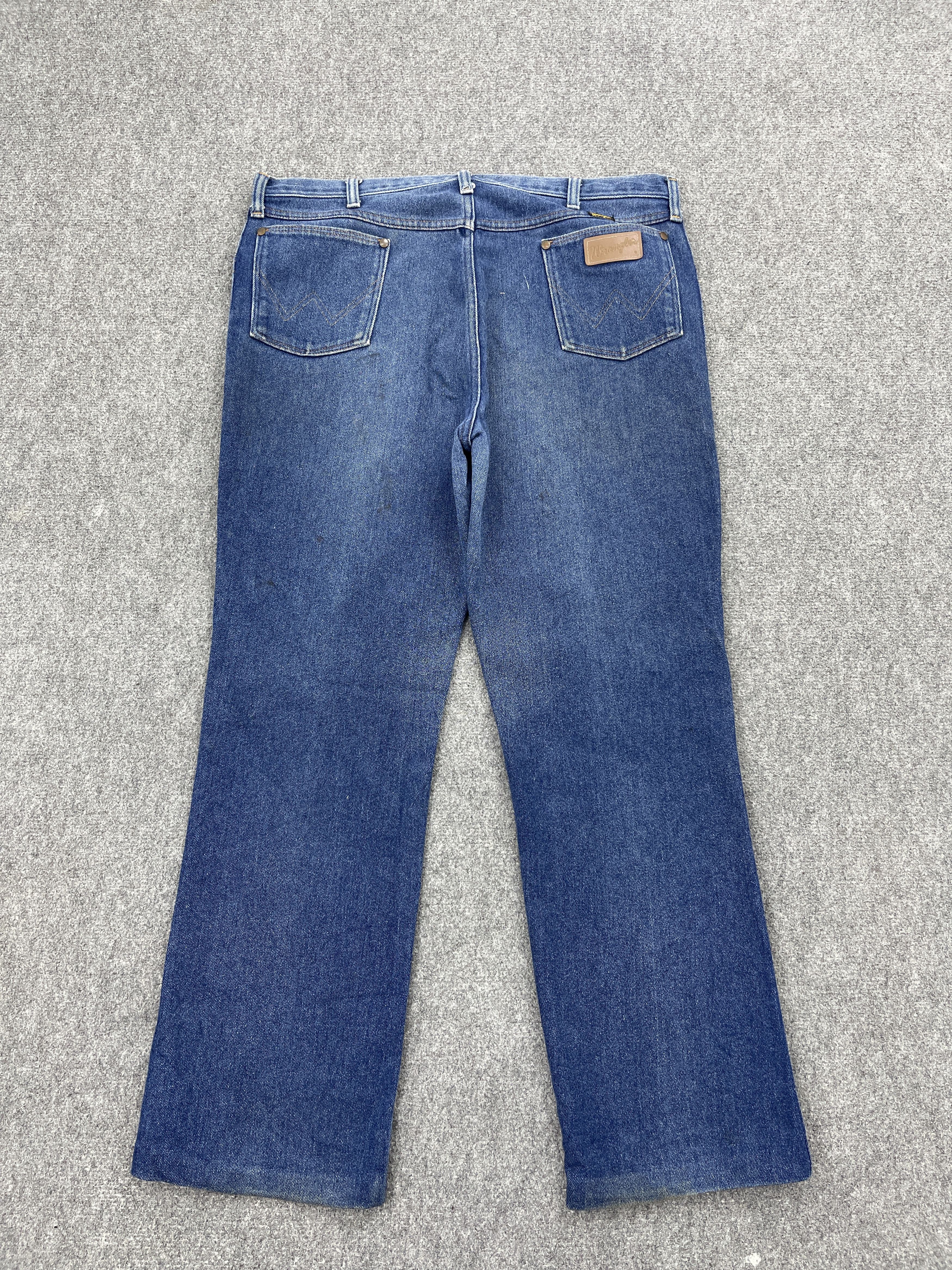Vintage Vintage Wrangler Blue Denim Bootcut Jeans DP2548 Size US 37 - 3 Thumbnail