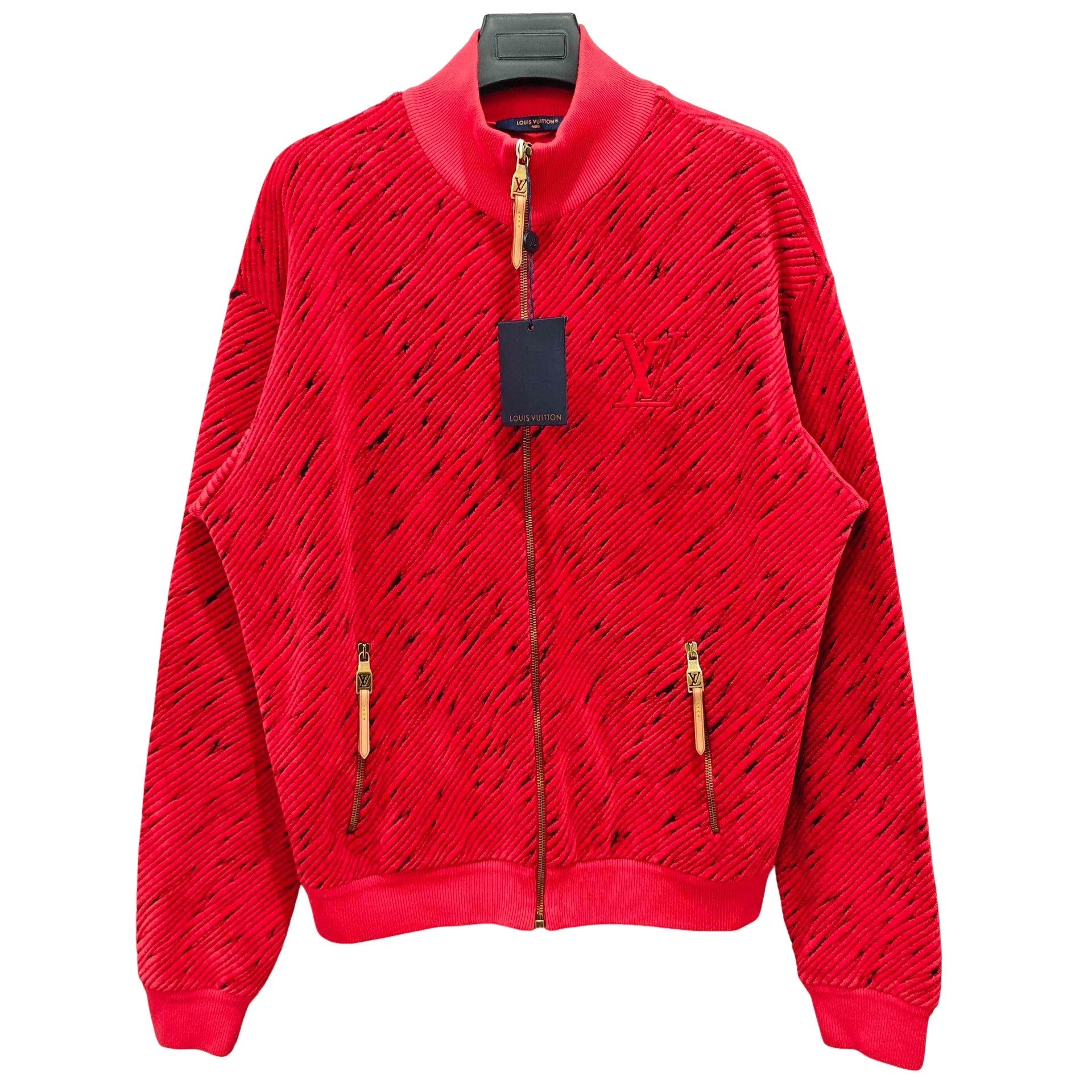 Louis Vuitton Louis Vuitton Textured Logo Zip Jacket XL Size US XL / EU 56 / 4 - 1 Thumbnail