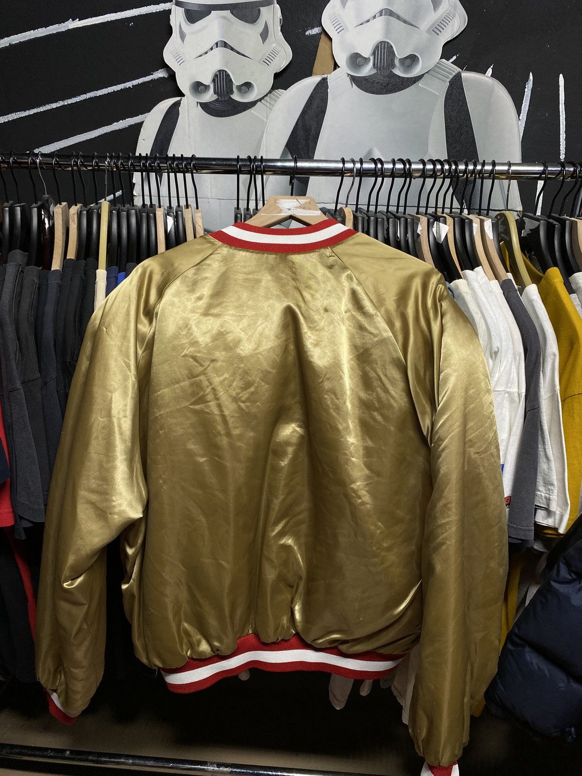 NFL 90’s Vintage San Francisco 49ers Gold Satin Jacket Large Size US L / EU 52-54 / 3 - 8 Thumbnail