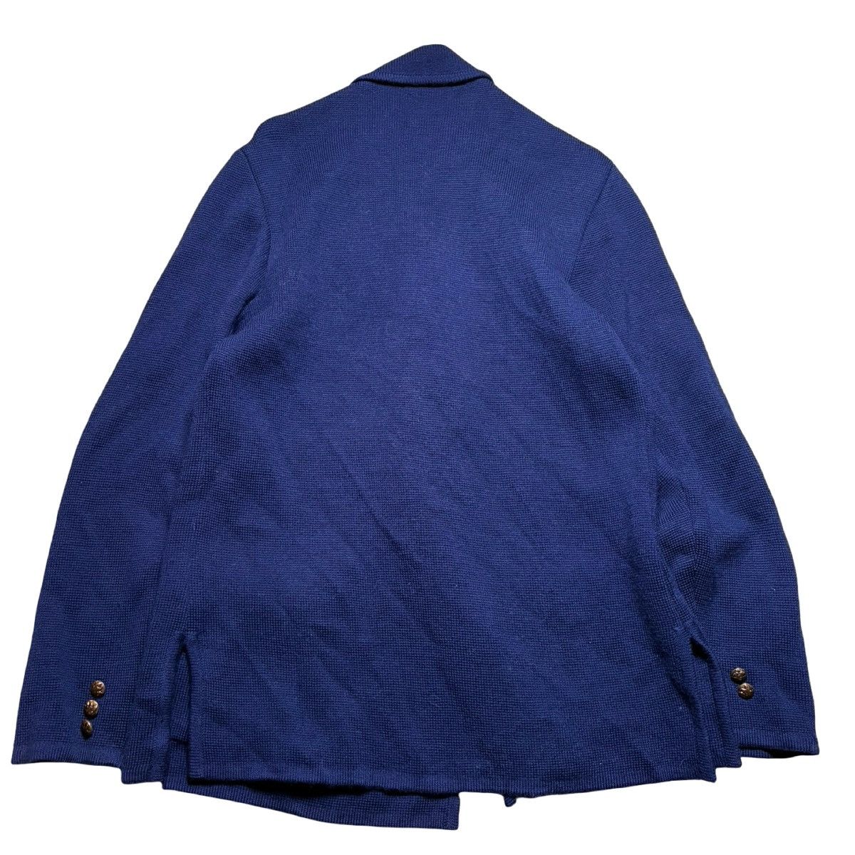Other Vintage Damon Navy Sweater Cardigan 60s 100% Wool True Size US L / EU 52-54 / 3 - 7 Thumbnail