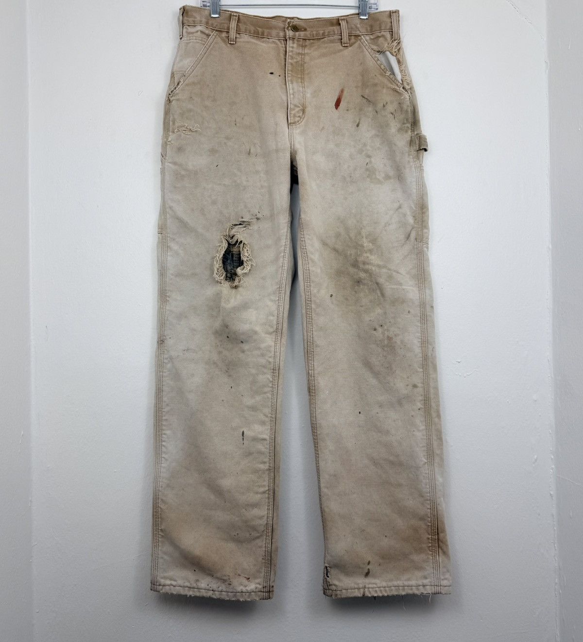 Carhartt Carhartt Carpenter Pants Flannel Lined Size US 34 / EU 50 - 1 Thumbnail