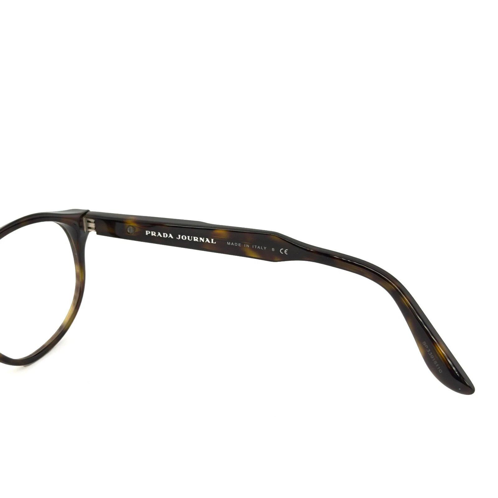 Prada PRADA 12S JOURNAL PR12SV Brown Havana Oval Optical Frame Size ONE SIZE - 7 Thumbnail