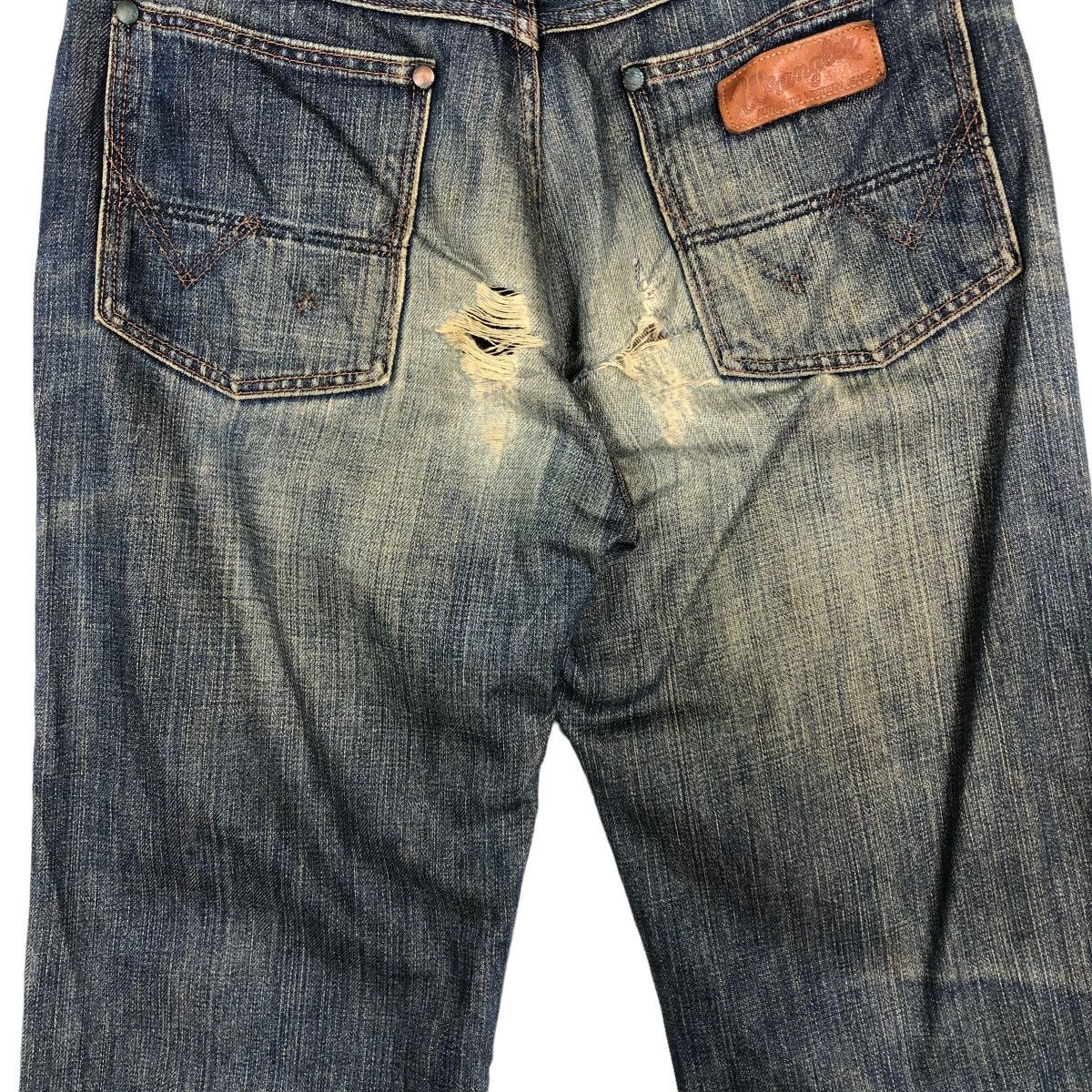 Japanese Brand 🔥90’s Rare Distressed Denim Jeans Wrangler Selvedges USA Size US 30 / EU 46 - 11 Thumbnail