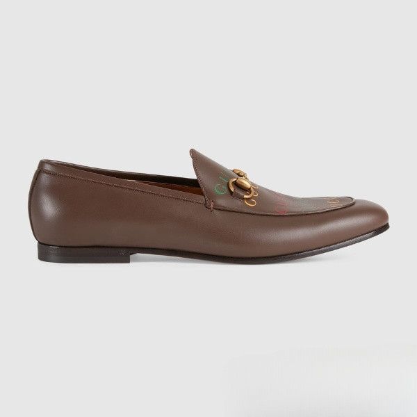 oc11z1025 Men's Gucci 100 Loafers in Brown