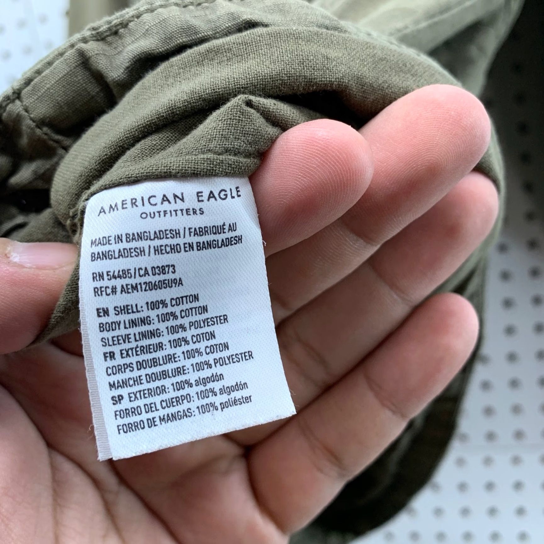 American Eagle Outfitters American Eagle Jacket Mens Small Green Army Field Coat Rip Stop Military Size US S / EU 44-46 / 1 - 7 Thumbnail