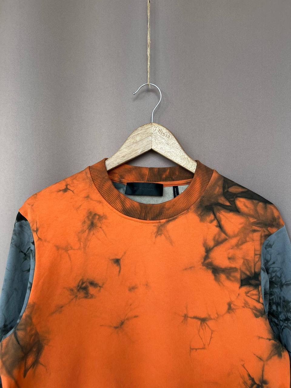 Helmut Lang Helmut Lang Tie Dye Logo Crew Sweatshirt Mens Size S/M Size US S / EU 44-46 / 1 - 2 Thumbnail