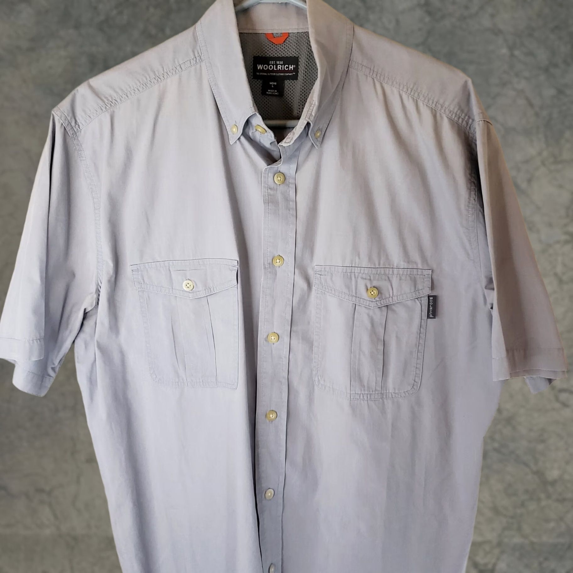 Vintage VINTAGE Woolrich Shirt Mens L Gray Long Sleeve Button-Up Pocketed Outdoor Modern? Size US L / EU 52-54 / 3 - 1 Thumbnail