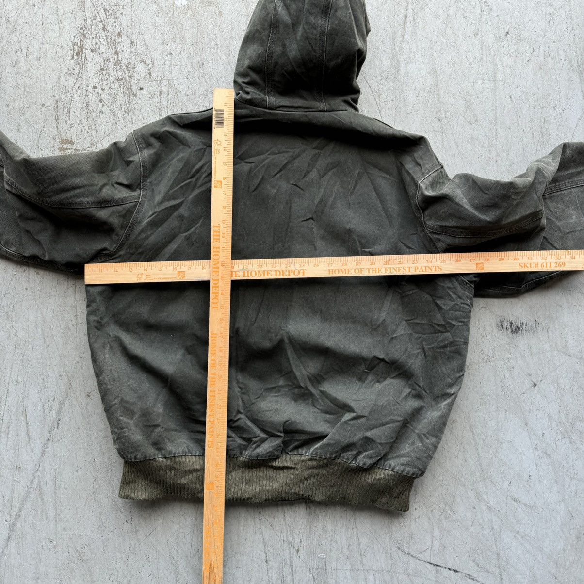 Carhartt × Vintage Carhartt 90’s Vintage J130 Jacket Faded Green Hooded Size US XL / EU 56 / 4 - 5 Thumbnail