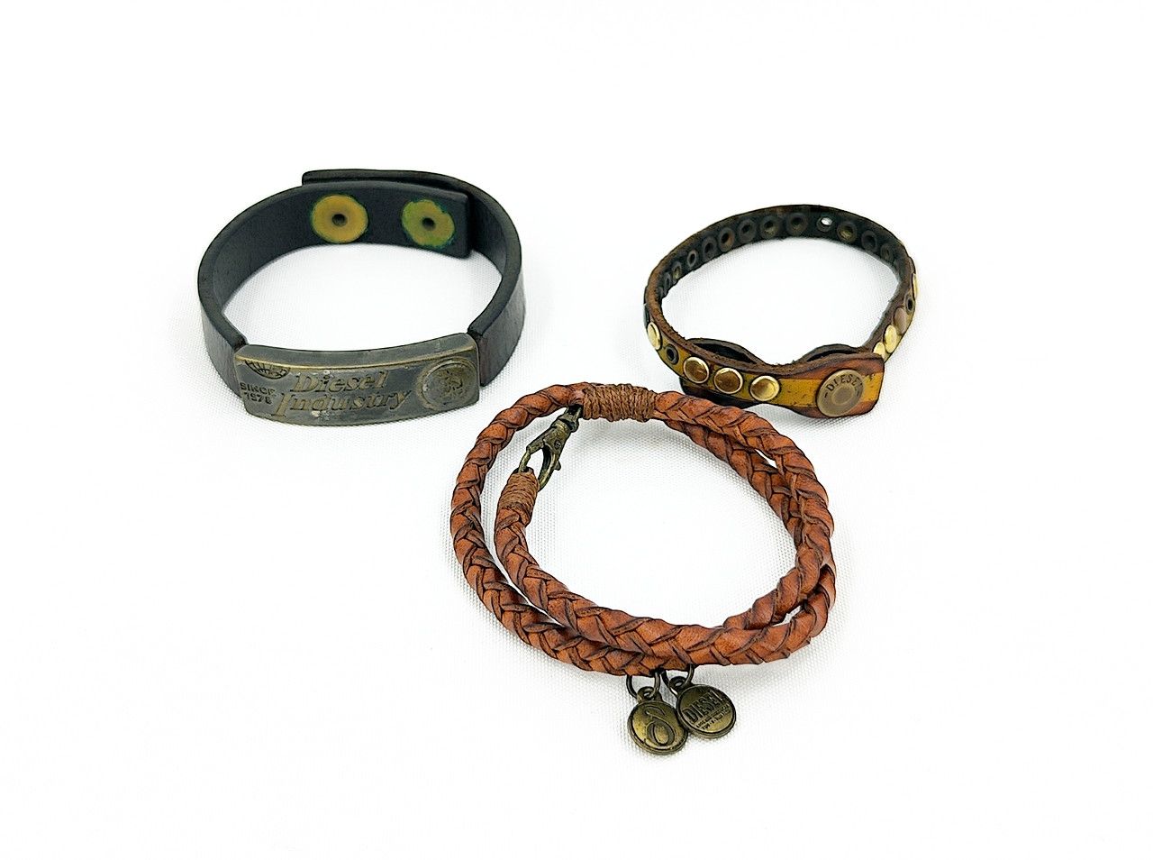 Diesel 3 DIESEL leather bracelets Size ONE SIZE - 1 Thumbnail