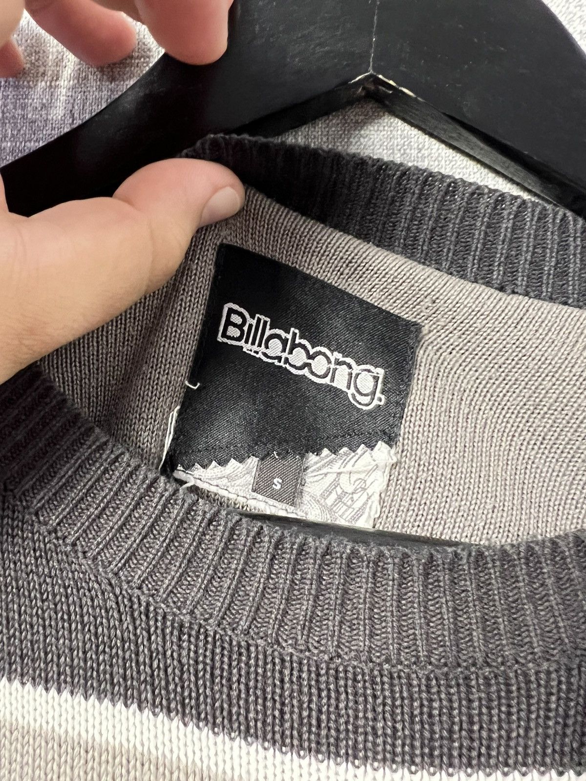 Billabong × Vintage Vintage Billabong Stripped Knitted Sweater Crewneck Jumper Size US S / EU 44-46 / 1 - 6 Thumbnail