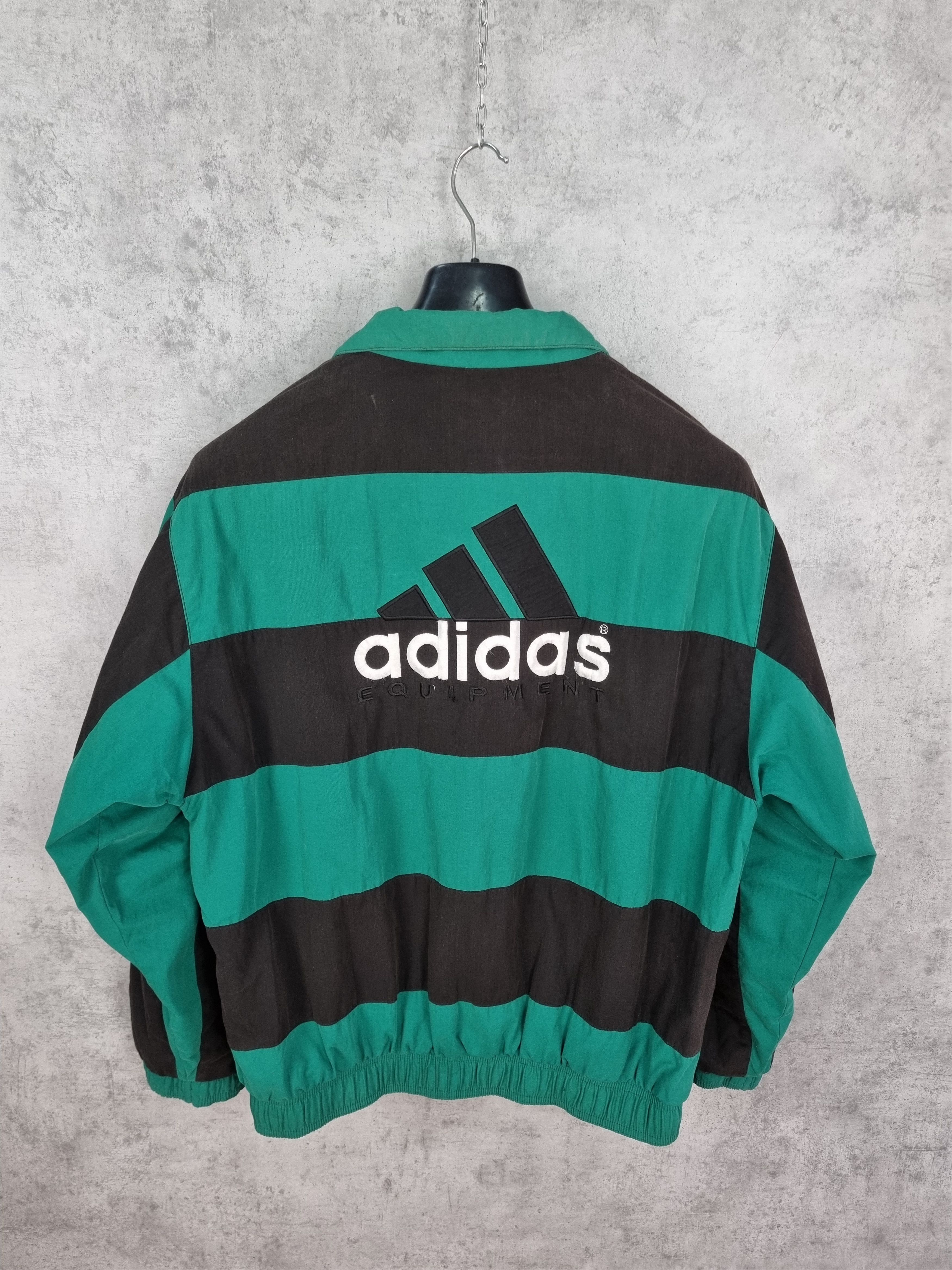 Adidas 90s Adidas Equipment Vintage Big Logo Track Top Size US M / EU 48-50 / 2 - 1 Thumbnail