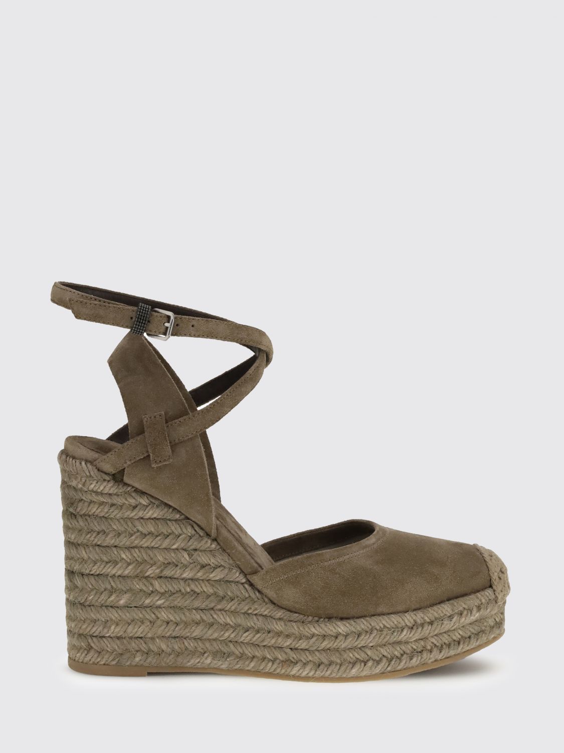 Brunello Cucinelli Brunello Cucinelli Espadrille Woman Mud Size US 11 / IT 41 - 1 Thumbnail