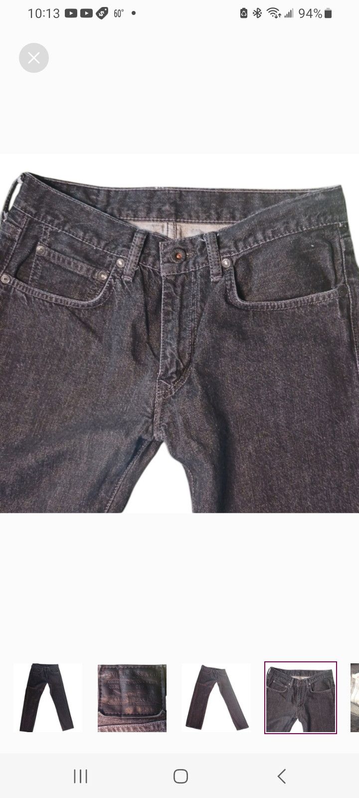 Levi's Vintage Clothing Vintage Levi Strauss & Co Matchstick Black Jeans Size US 32 / EU 48 - 4 Thumbnail