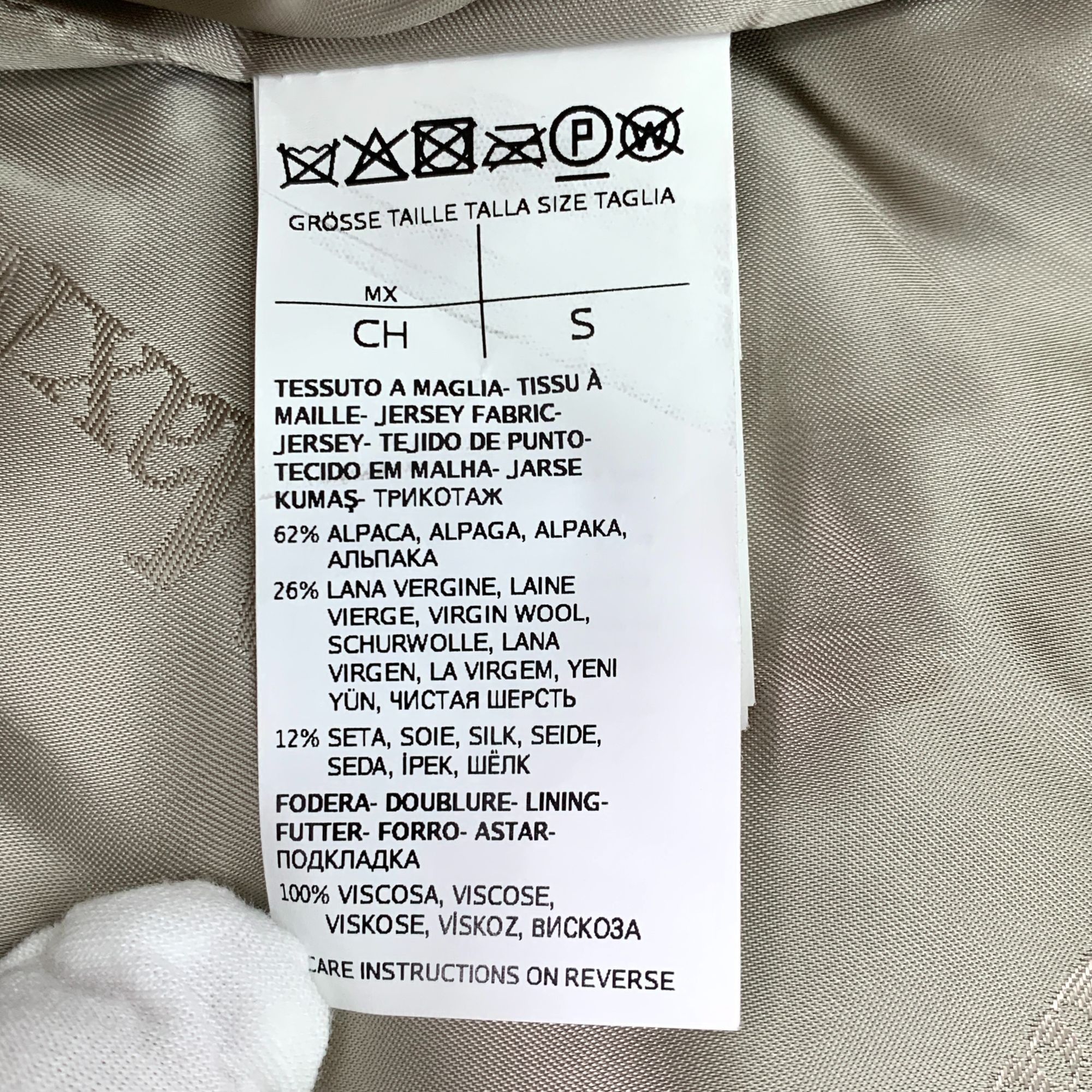 Max Mara Maxmara Womens Sandy Teddy Alpaca Wool Lapel Coat Beige Size Size S / US 4 / IT 40 - 3 Thumbnail