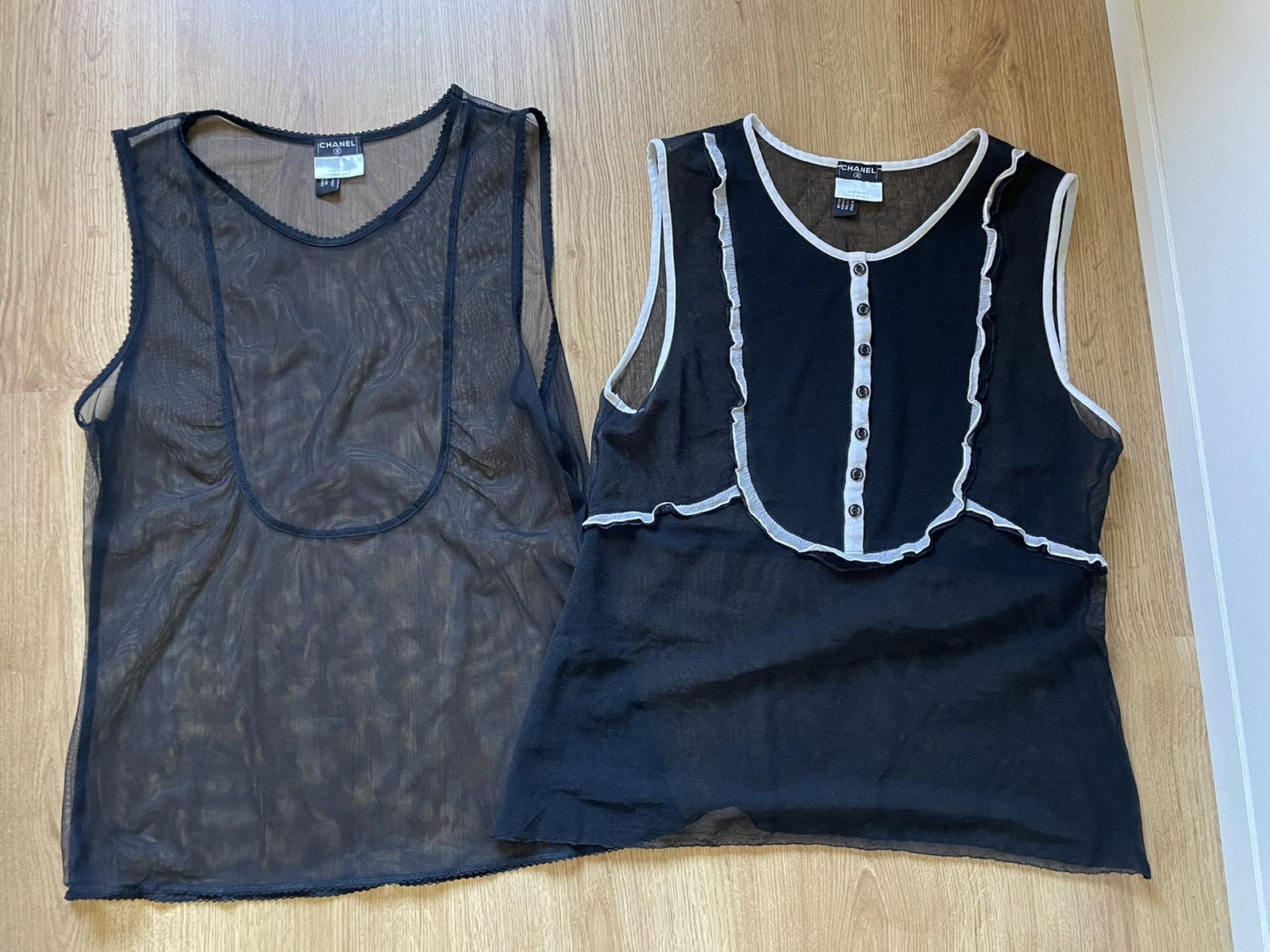Chanel × Karl Lagerfeld Chanel 2007 mesh tank top Size M / US 6-8 / IT 42-44 - 7 Thumbnail