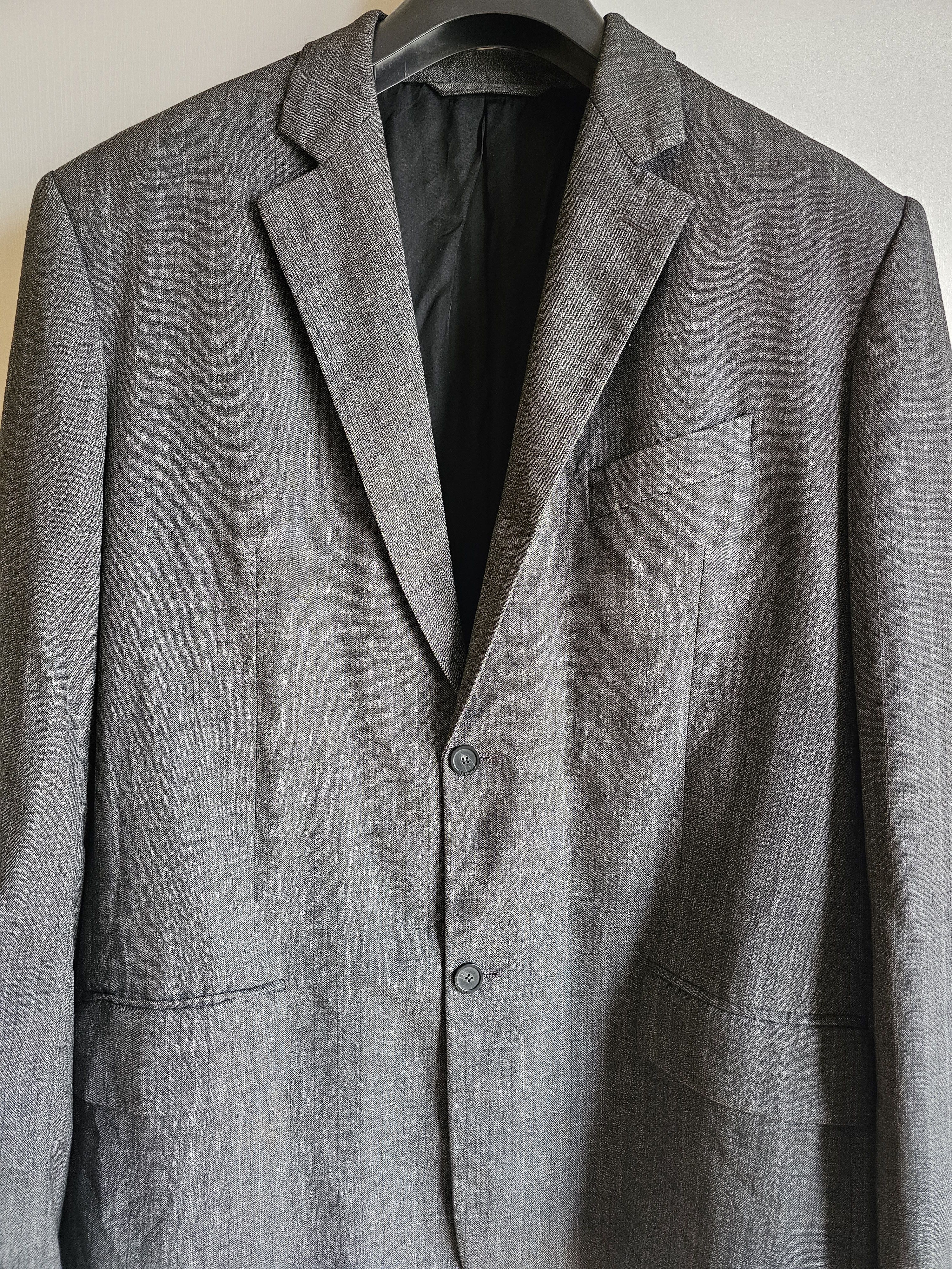 Balenciaga Balenciaga Gray Oversize Wool Blazer Size 50 Size 50L - 2 Thumbnail
