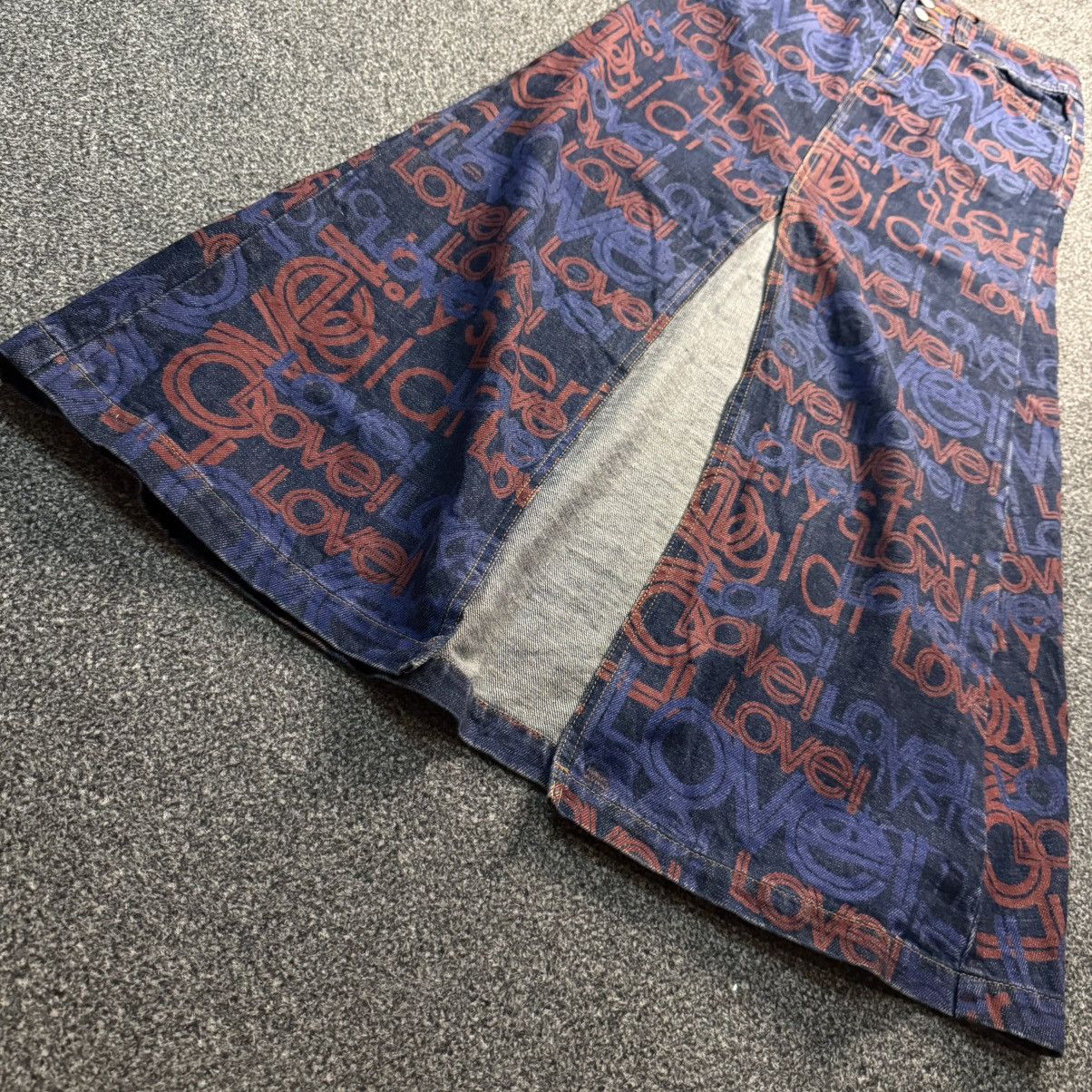 Hysteric Glamour 🔥🇯🇵 Vintage Rare Denim Hysteric Glamour Overprint Skirt Size 28" / US 6 / IT 42 - 4 Thumbnail
