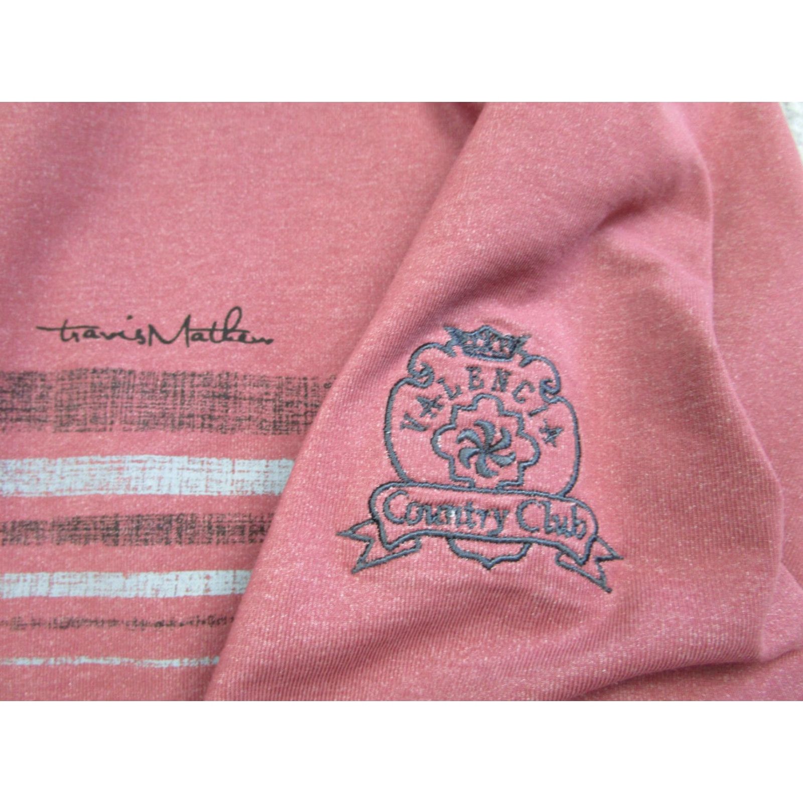 TravisMathew TravisMathew Pullover Mens Large Red Valencia Country Club Golf Quarter Zip 2023 Size US L / EU 52-54 / 3 - 4 Thumbnail