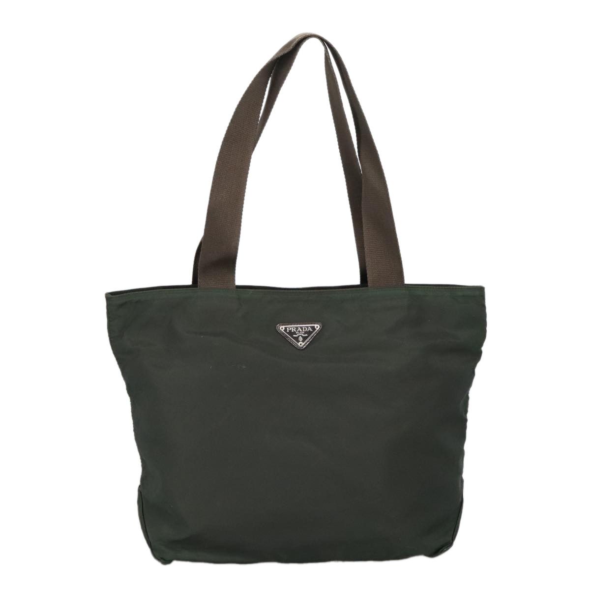 Prada Khaki Synthetic Tote Bag (Pre-Owned) Size ONE SIZE - 1 Thumbnail