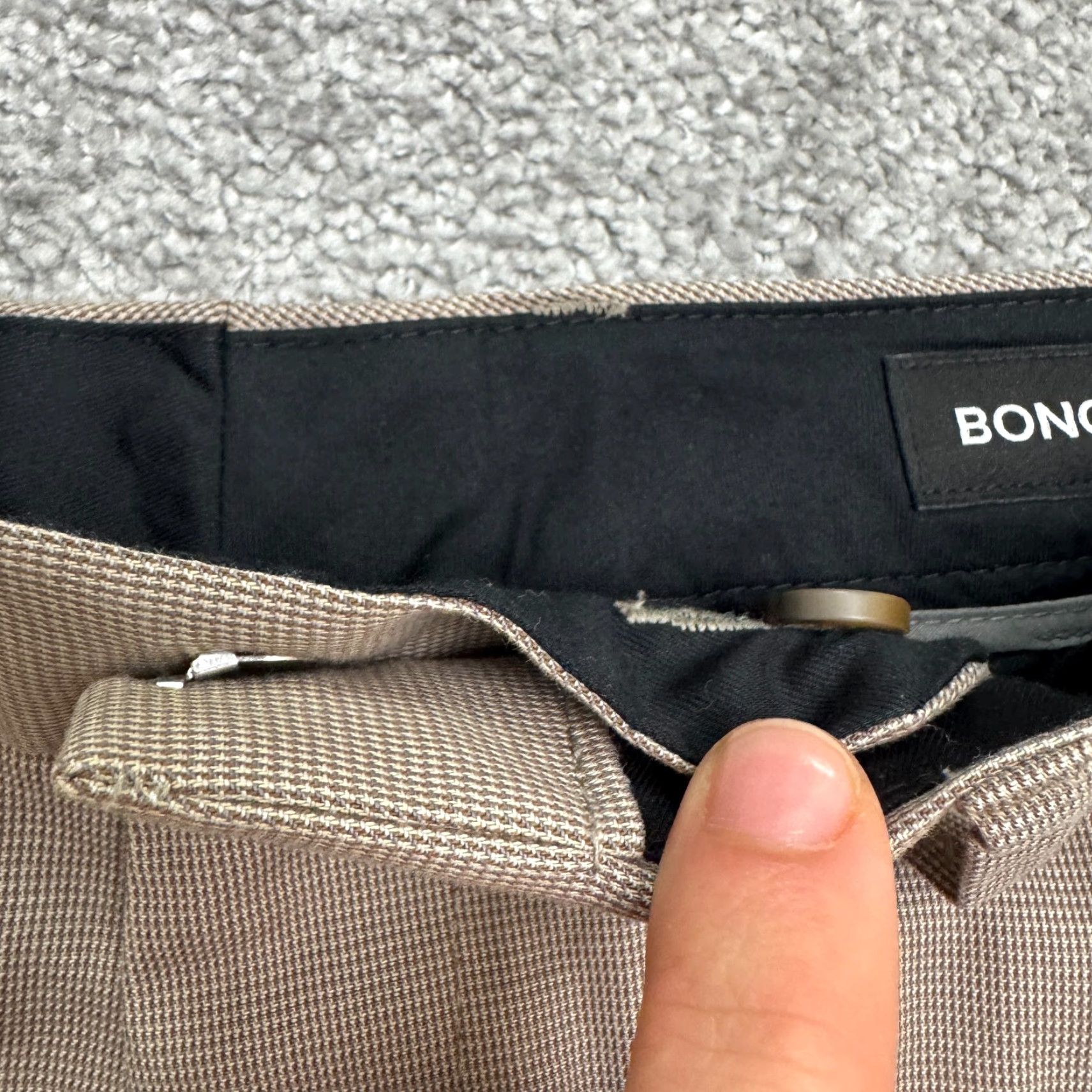 Bonobos Bonobos Weekday Warrior Slim Fit Dress Pants Mens 29x30 Brown Microcheck Slim Modern Business Casual Mens Size US 29 - 7 Thumbnail