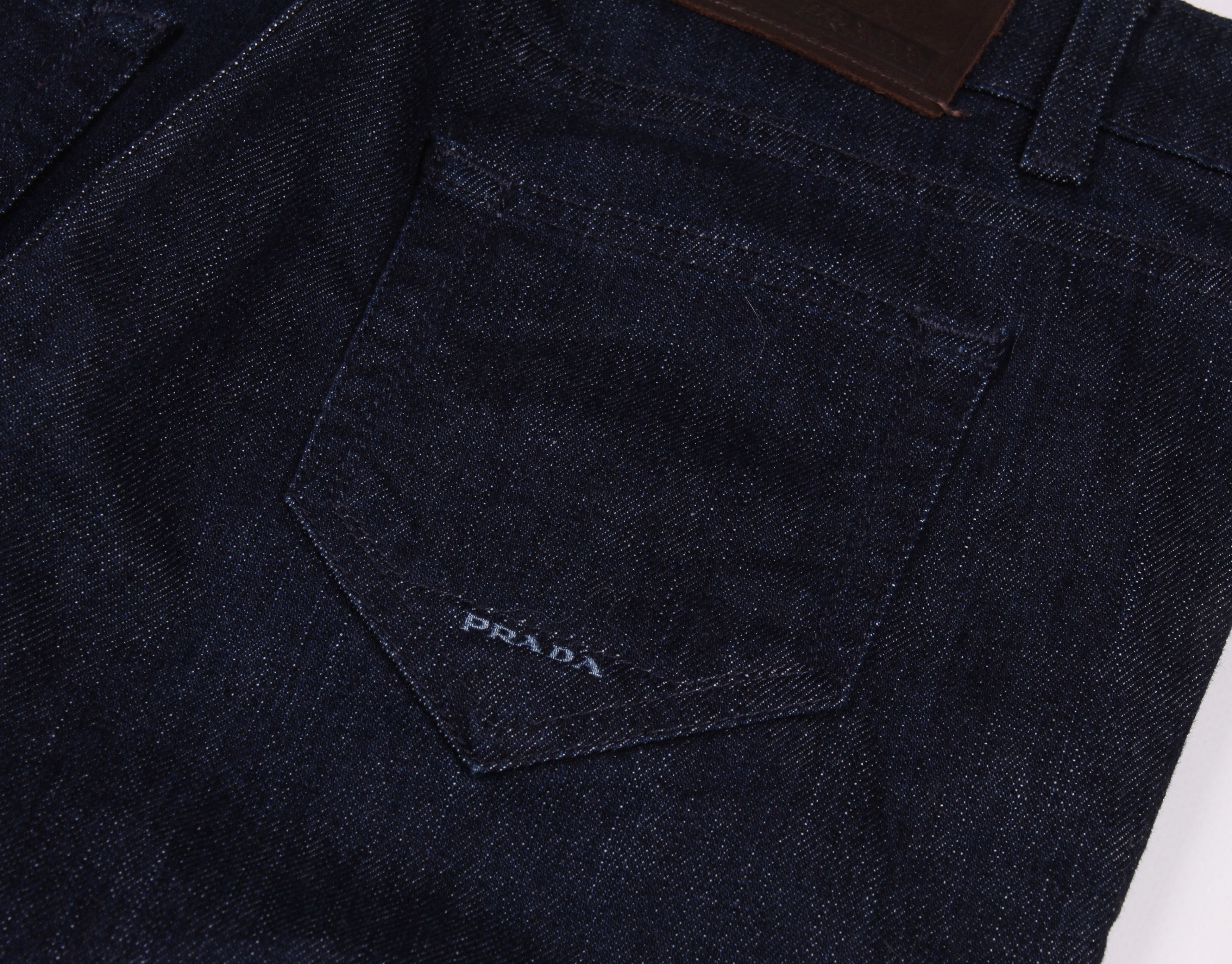 Prada Vintage Prada Small Logo Denim Jeans Size 30" / US 8 / IT 44 - 9 Thumbnail