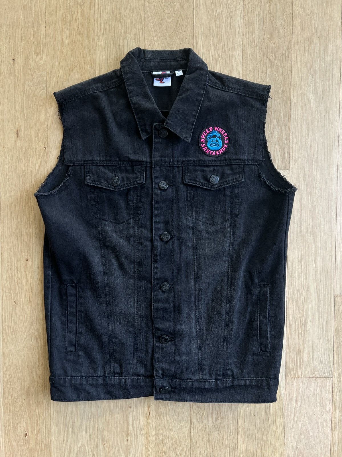 Santa Cruz Skateboards Patched denim vest Size US M / EU 48-50 / 2 - 1 Thumbnail