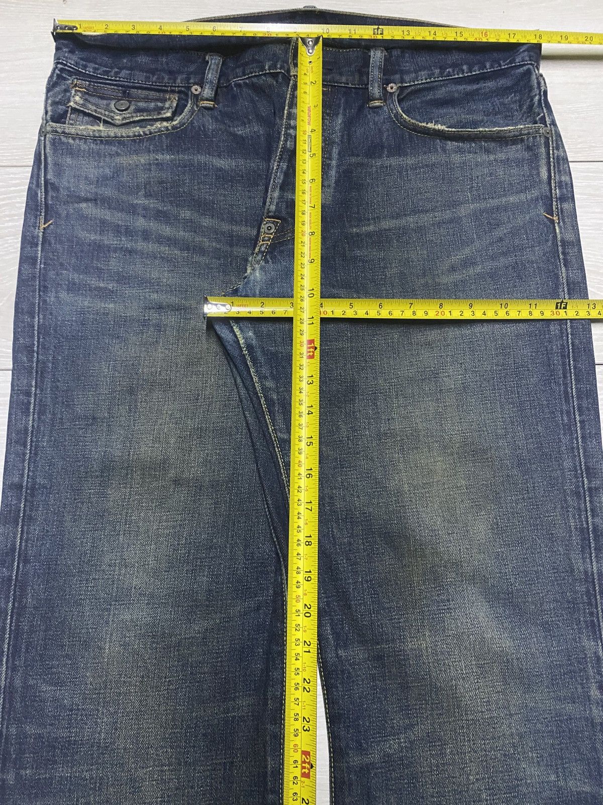 RRL Ralph Lauren Polo Raph Lauren RockLand 320 Flare Bootcut Distressed Jeans Size US 36 / EU 52 - 18 Thumbnail