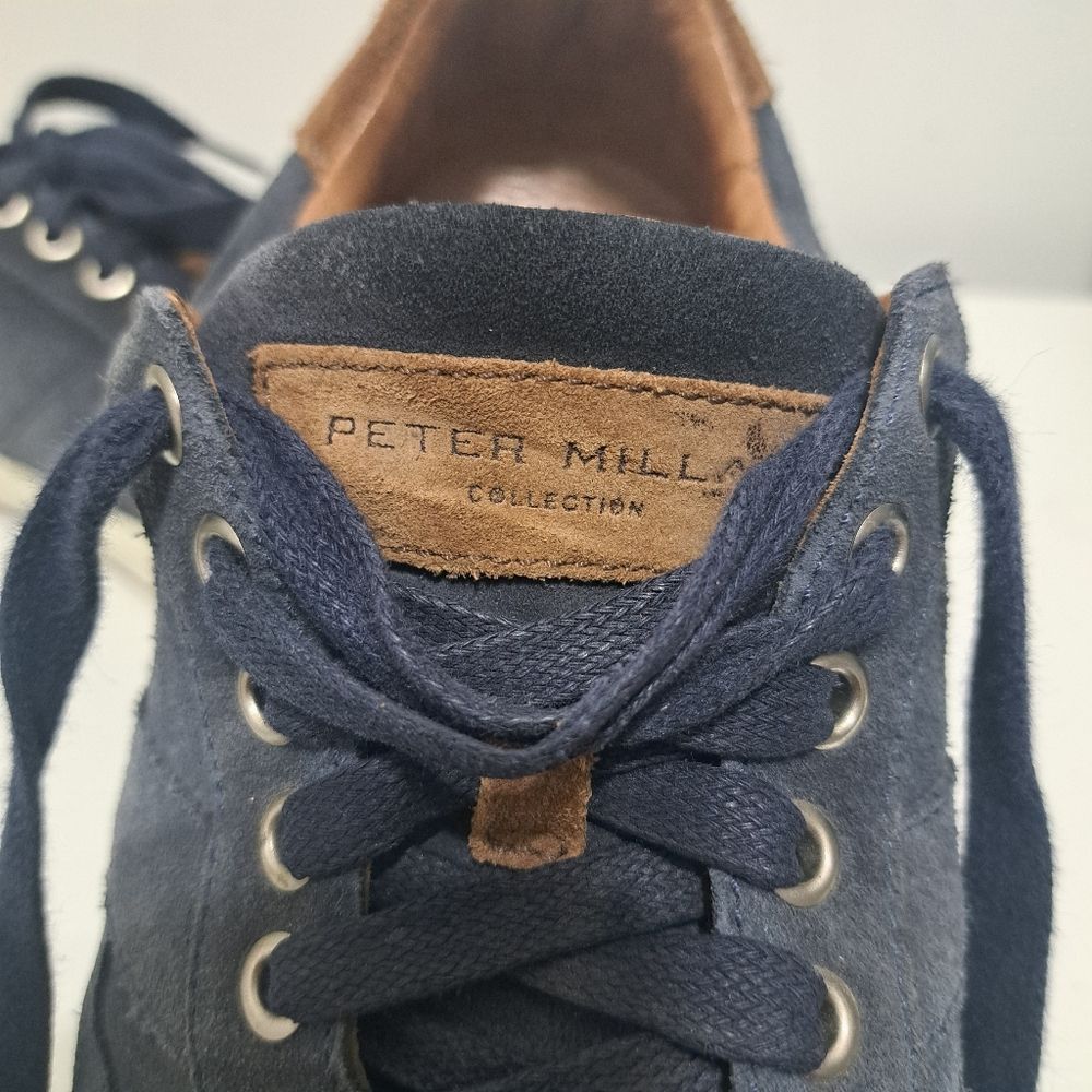 Peter Millar Peter Millar Vantage Men's Navy Suede Sneakers Lace Up Retro Size US 10 / EU 43 - 11 Thumbnail