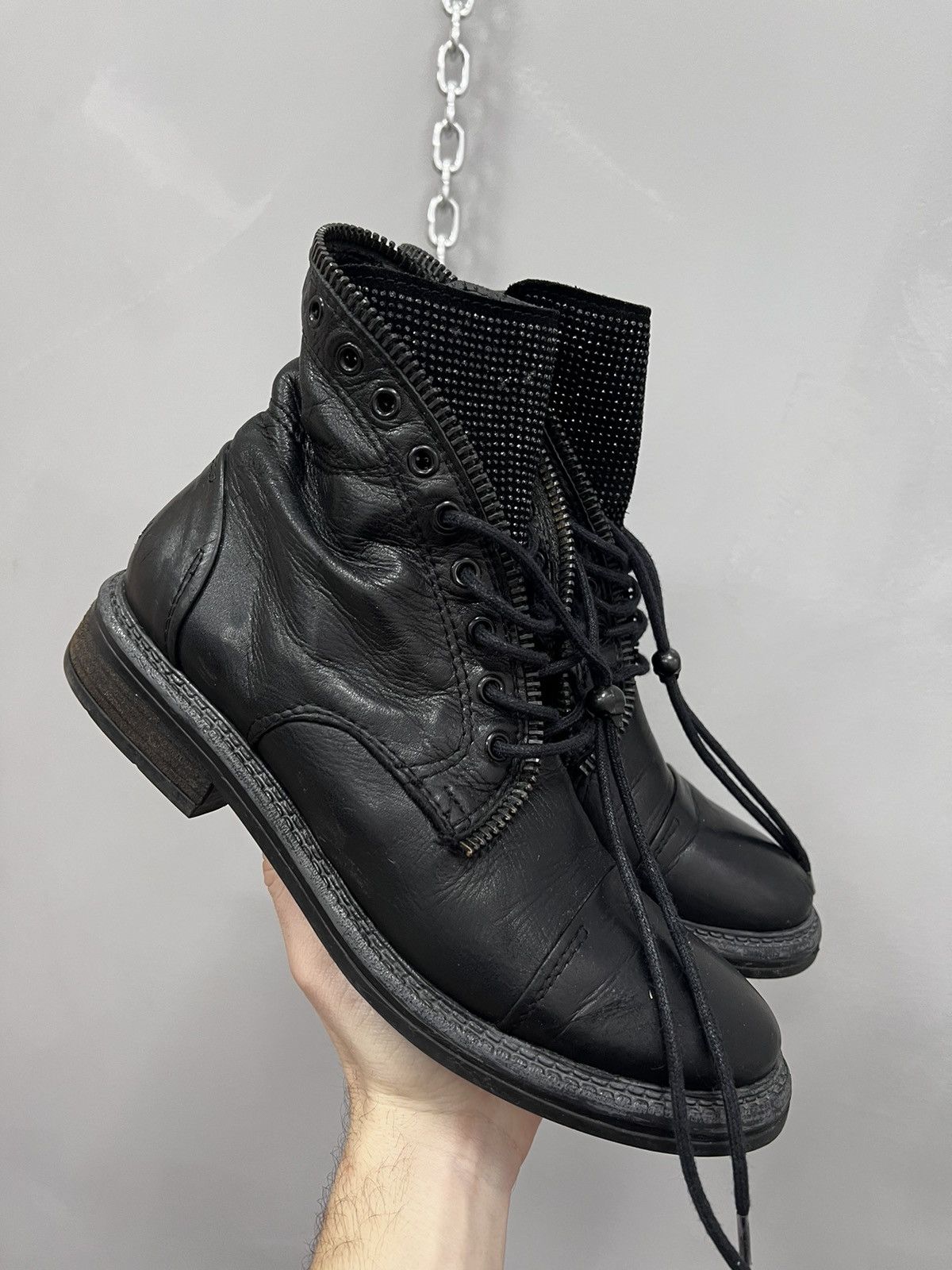 Vintage 90s Vintage Leather Cowboy Boots Western shoes GUIDI STYLE Size US 7.5 / EU 40-41 - 9 Thumbnail