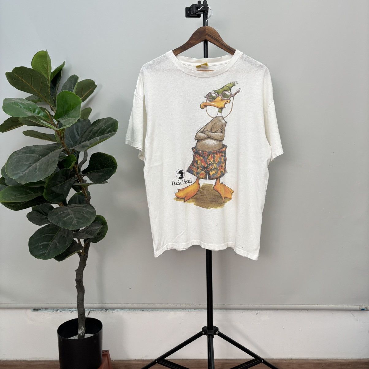 Vintage 90’s Duck Head Apparel Shirt White Single Stitch Tee Size M Size US M / EU 48-50 / 2 - 1 Thumbnail
