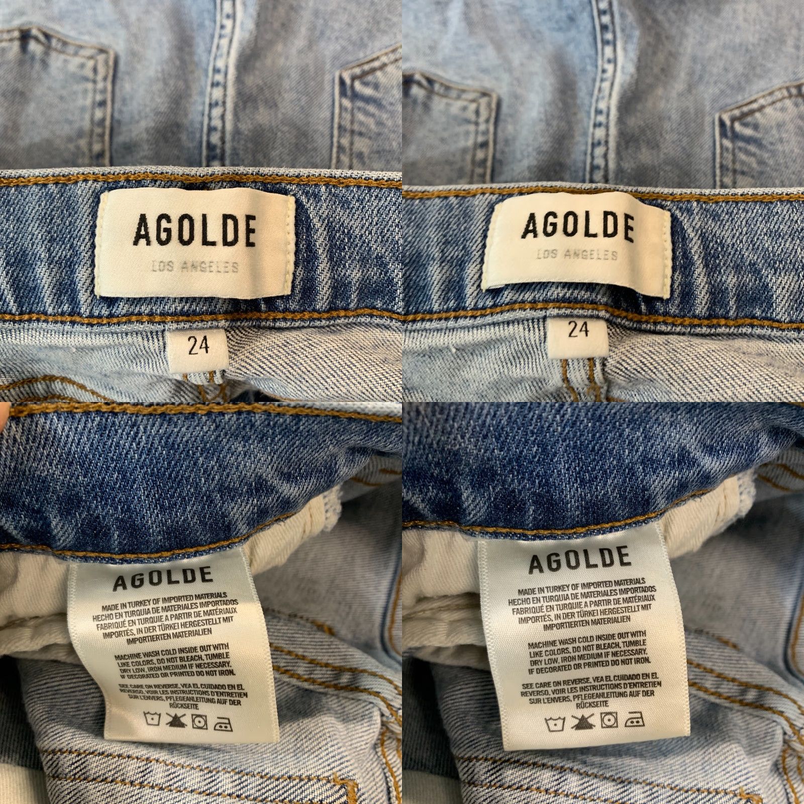 Agolde VINTAGE Agolde Los Angeles Denim Sknny Jeans Womens Size 24 Fits 24x26 Distressed Size 42" / US 20 - 9 Thumbnail