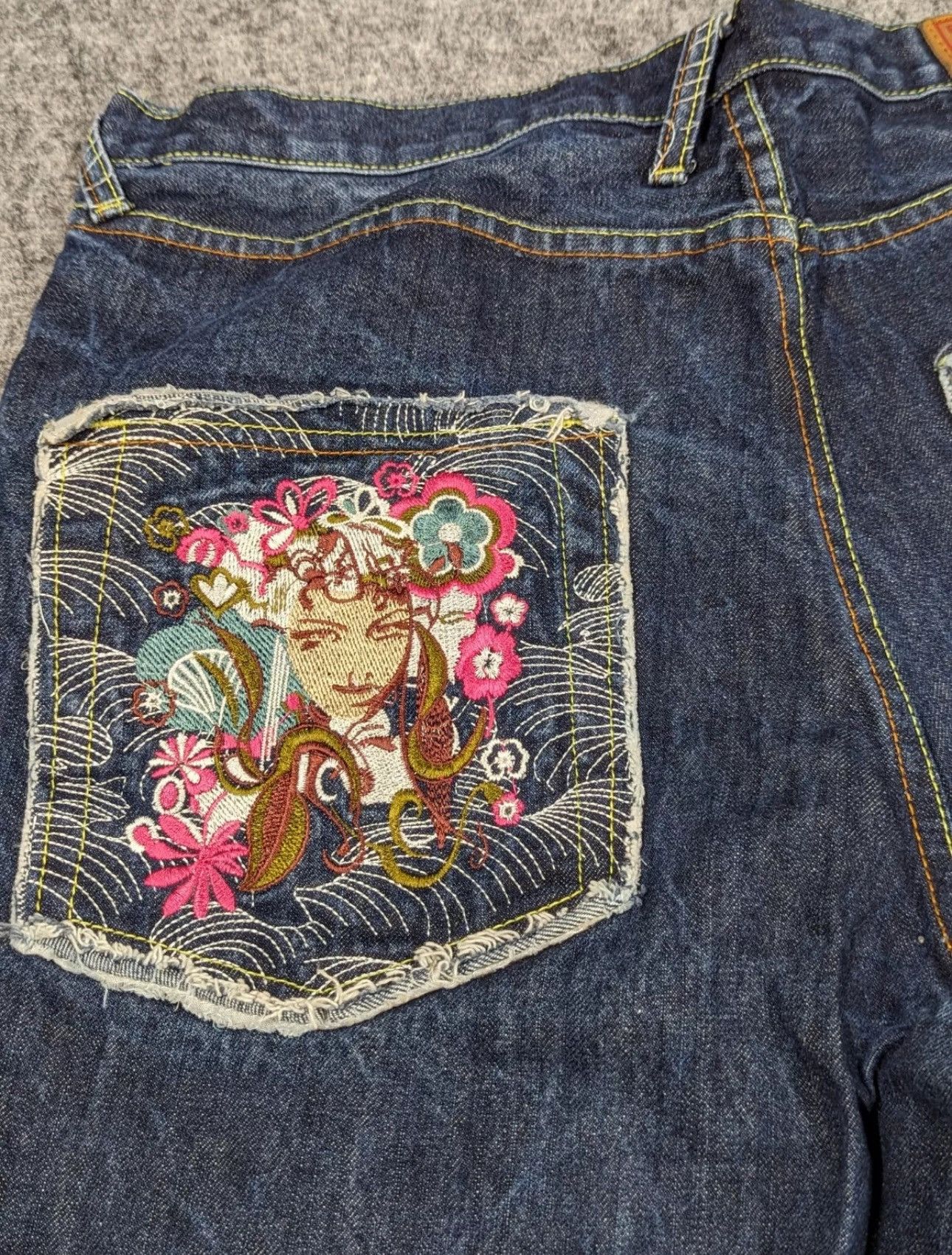 Japanese Brand × RMC Jeans × Vintage Red Monkey 2000’s Vintage Y2K Japanese Selvage Denim Jeans Size US 34 / EU 50 - 4 Thumbnail