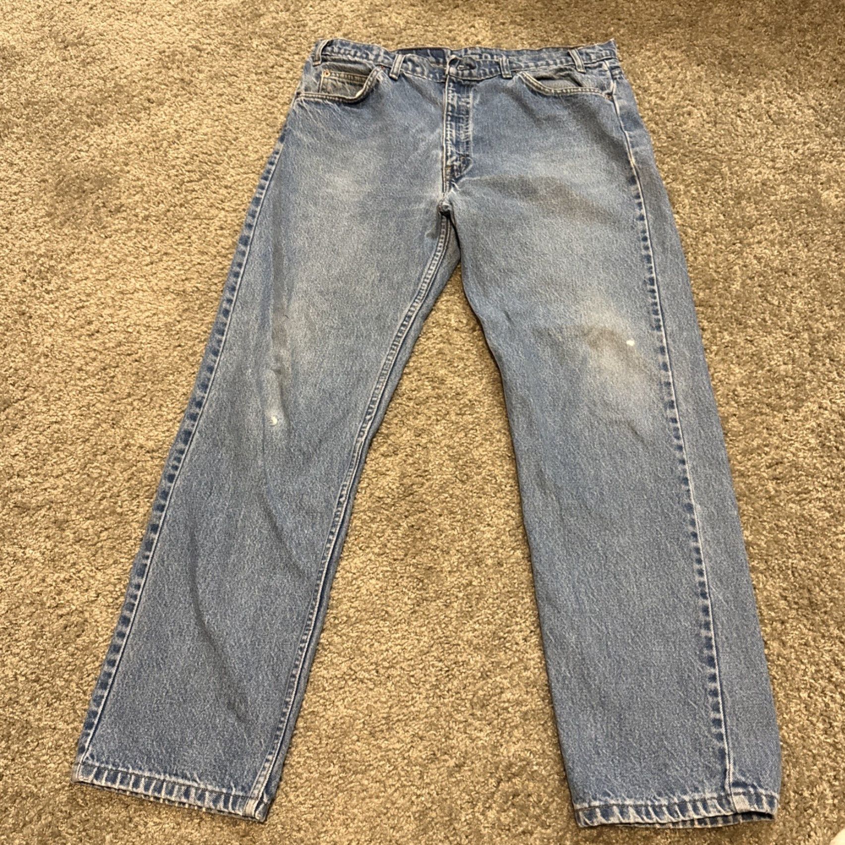 Levi's VINTAGE Levi’s 505 Orange Tab Straight Leg Jeans 36x30 Men Regular Denim Orange 505 Jeans Mens Size US 36 / EU 52 - 5 Thumbnail