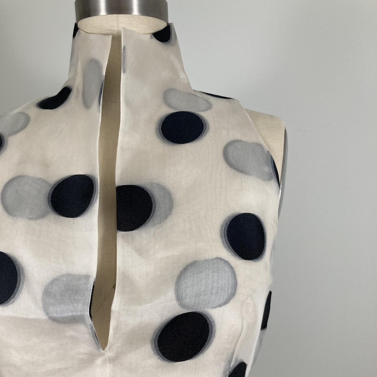 Gianfranco Ferre gianfranco ferré S/S2001 black & white polka dot mesh top Size S / US 4 / IT 40 - 6 Thumbnail