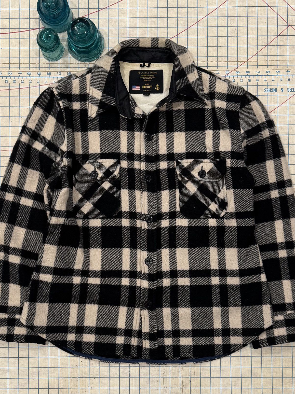Vintage Gerald & Stewart Fidelity CPO Plaid Wool Button Up Jacket Size US XL / EU 56 / 4 - 2 Thumbnail