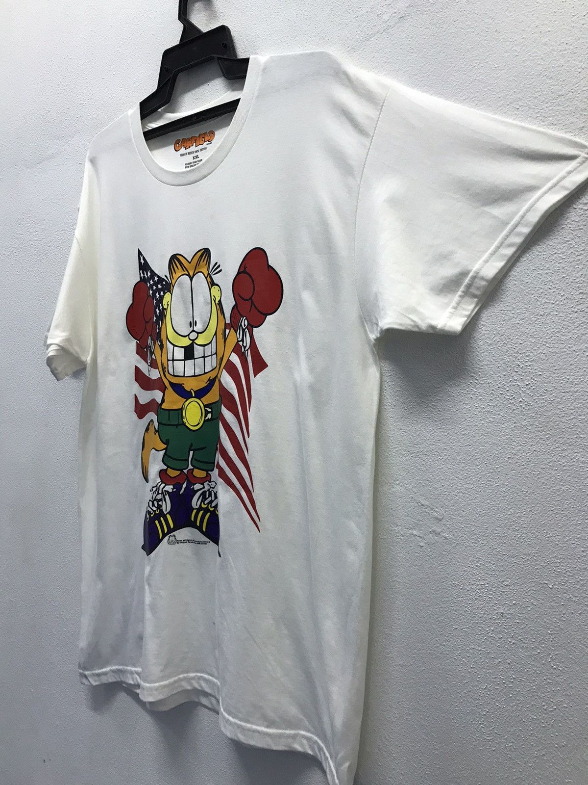 Vintage Vintage Garfield Never Hit Soft Shirt Size US XXL / EU 58 / 5 - 7 Thumbnail