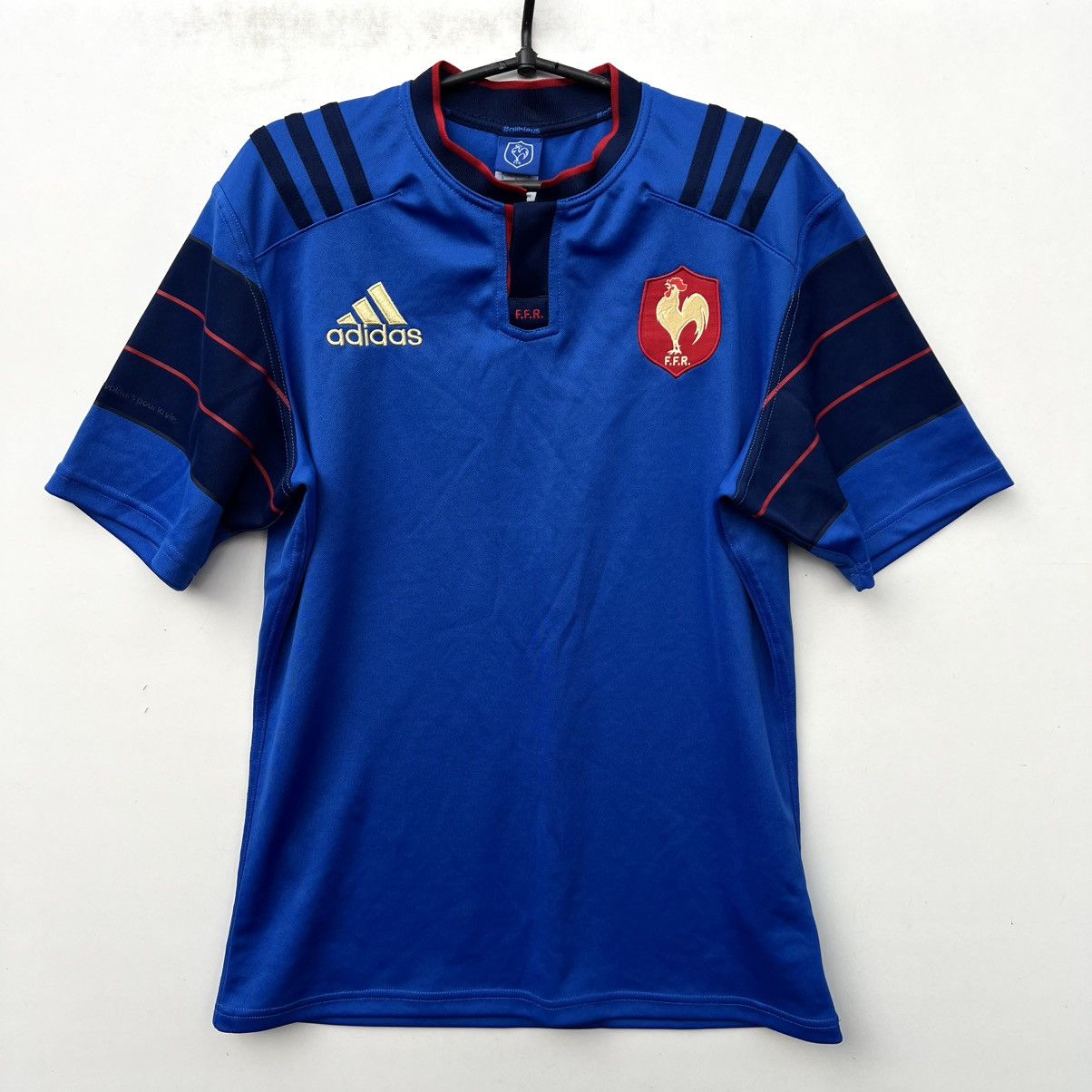 Adidas France 2015-2016 Home Rugby Jersey Shirt Size US L / EU 52-54 / 3 - 1 Thumbnail