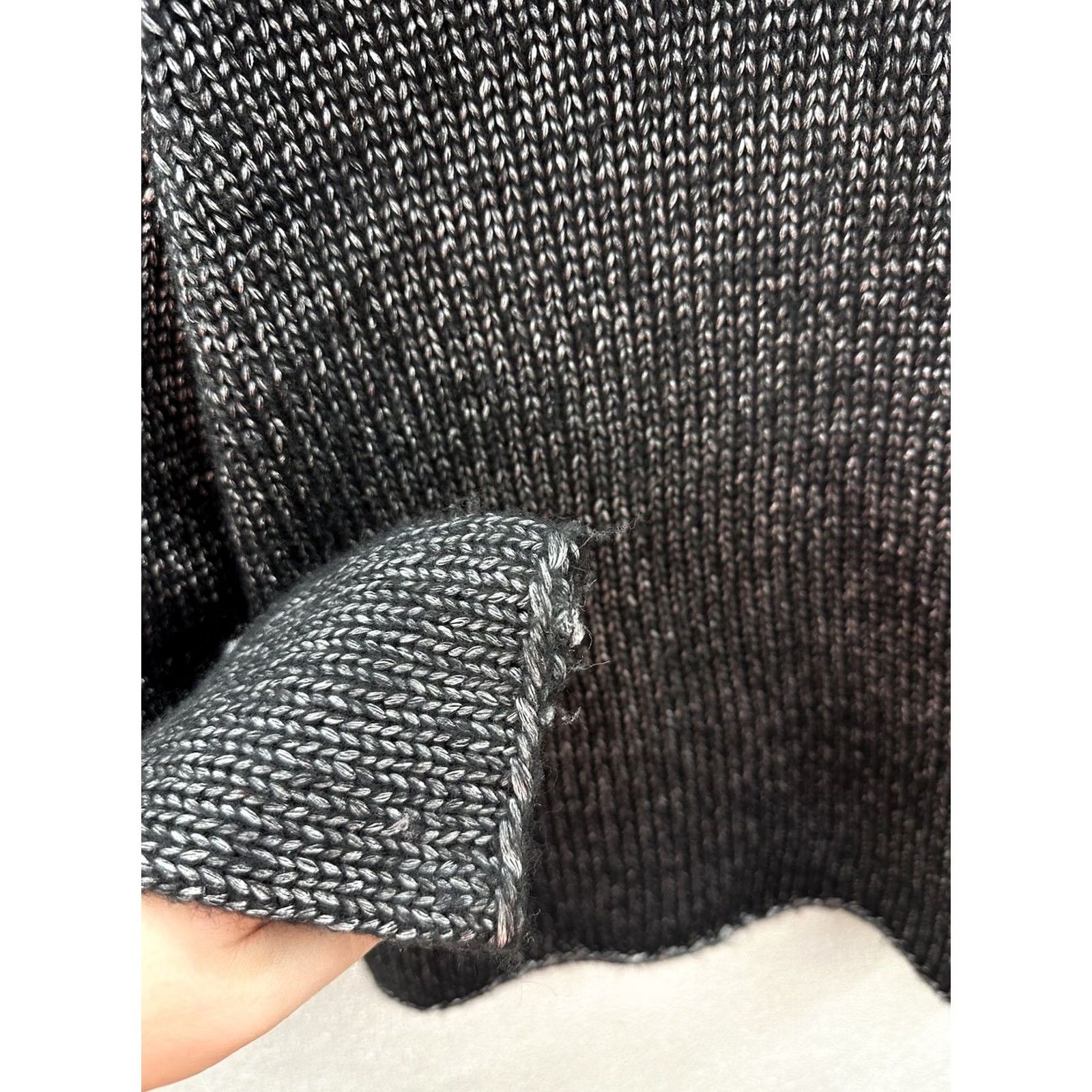 Vintage Bass Sweater Size Medium Gray Shimmer Long Sleeve Cowl Neck Womens Pullover Knit Casual Vintage: No Size M / US 6-8 / IT 42-44 - 4 Thumbnail