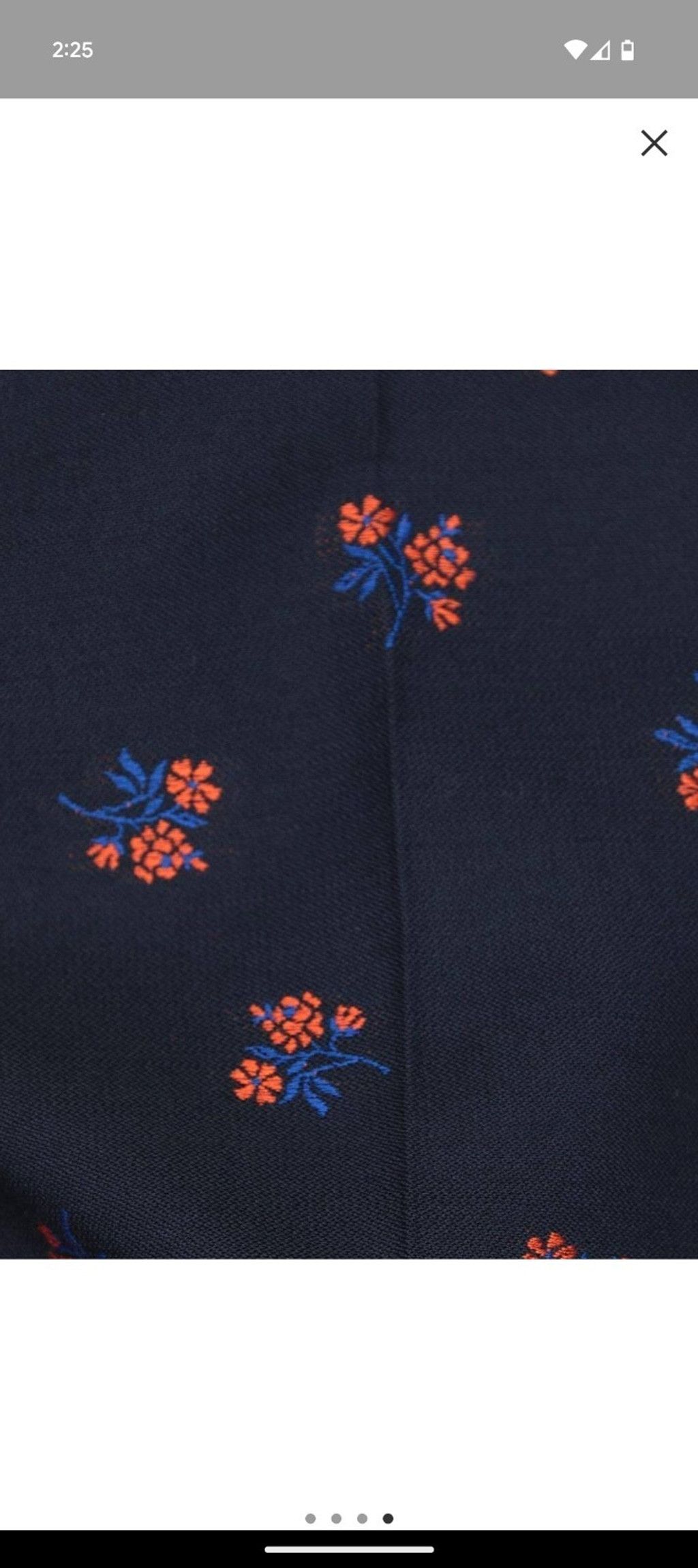 Gucci Gucci Blue pants With Embroidered Flowers NWT Size 27" / US 4 / IT 40 - 4 Thumbnail