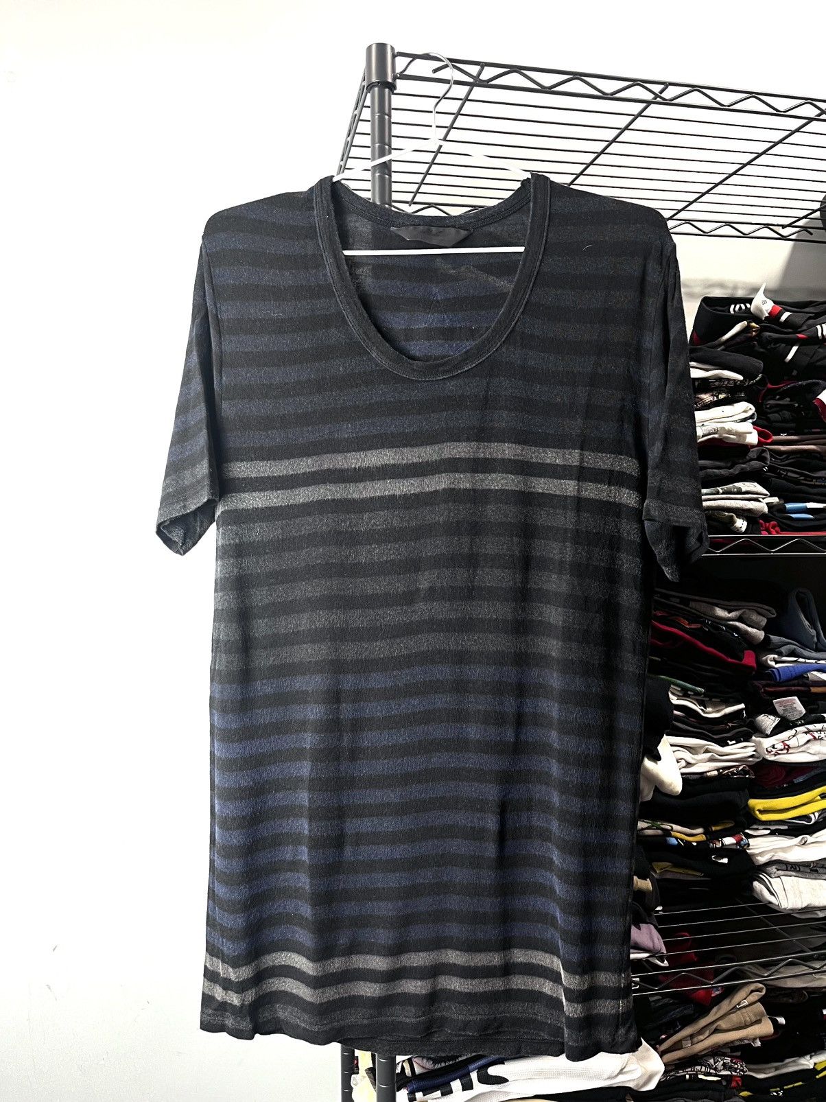 Giorgio Brato WLG by Giorgio Brato Italian Designer Striped T Shirt Size US L / EU 52-54 / 3 - 1 Thumbnail