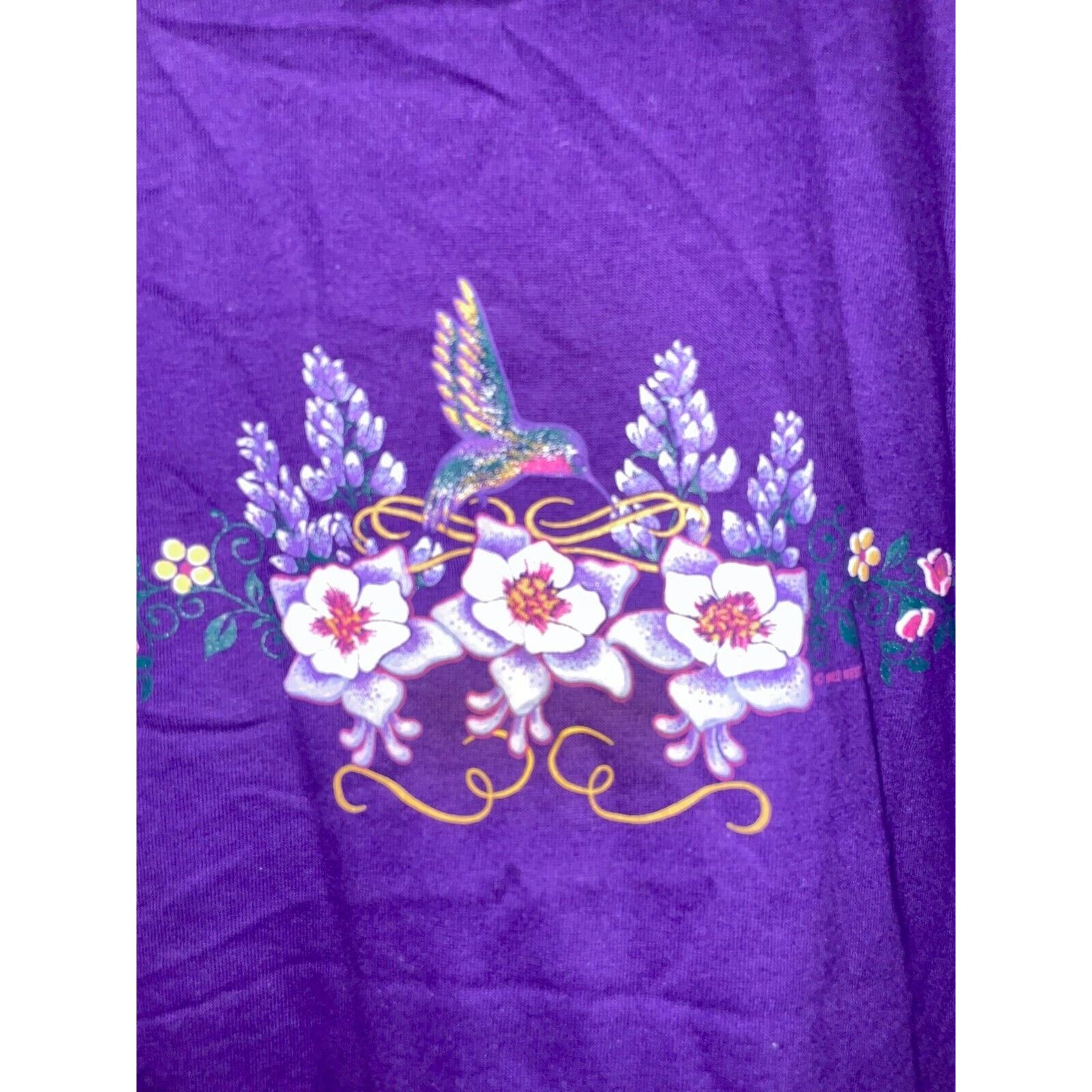 Vintage Vintage Hummingbird Shirt Garden Graphic Tee VTG 90s Large Size US L / EU 52-54 / 3 - 3 Thumbnail