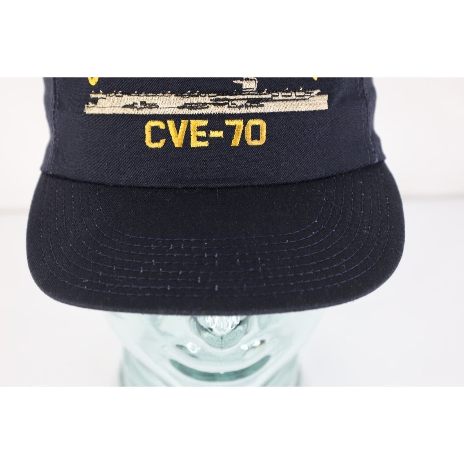Vintage Vintage 70s 80s Faded USS Fanshaw Bay CVE-70 War Ship Hat Size ONE SIZE - 3 Thumbnail