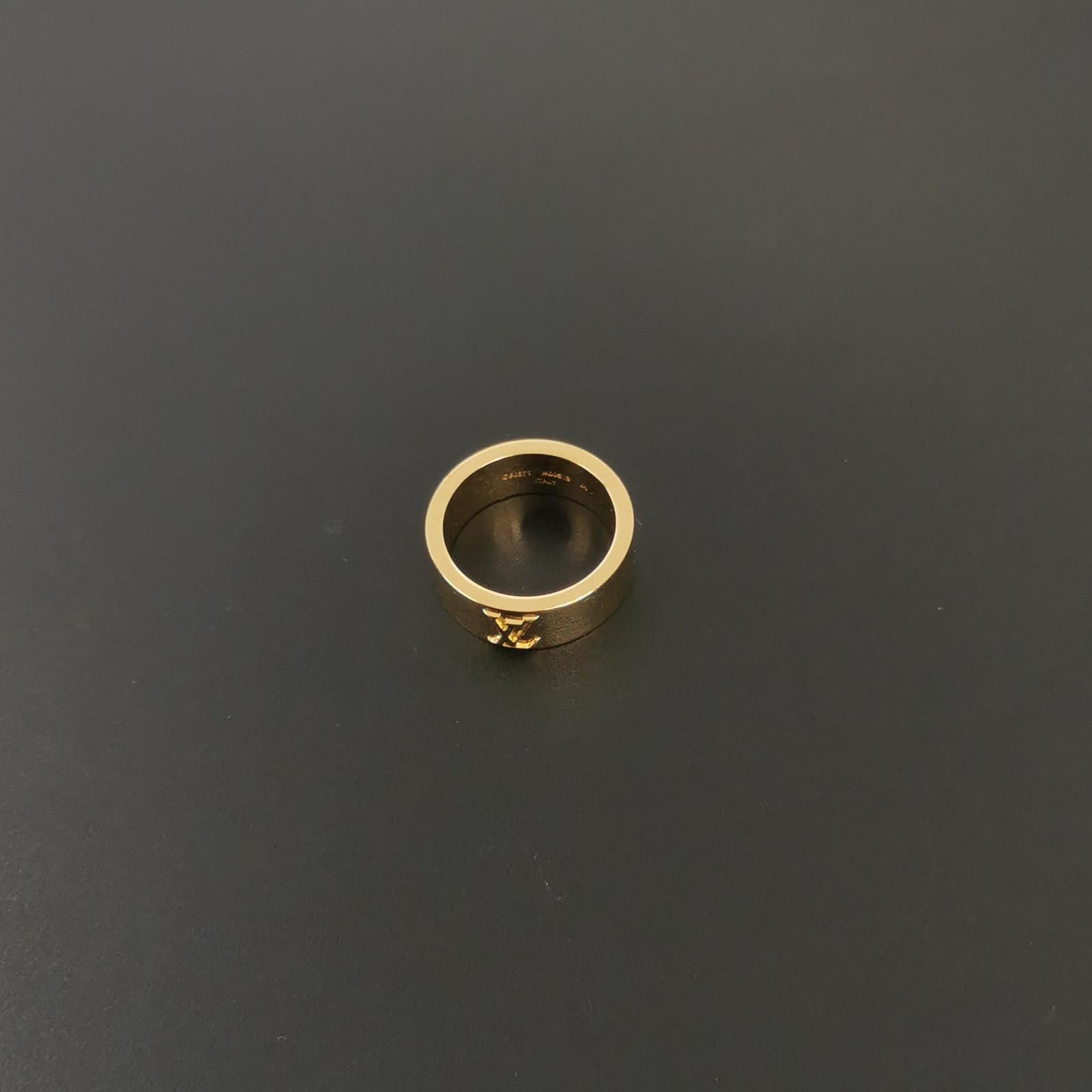 Louis Vuitton Louis Vuitton (LV) LV Instinct Logo Engraved Ring Size 21 - Size ONE SIZE - 5 Thumbnail