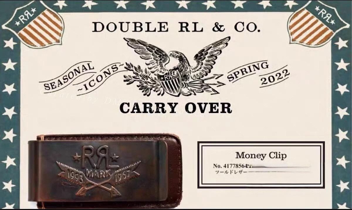 RRL Ralph Lauren RRL Double RL Engraved Wallet Size ONE SIZE - 1 Thumbnail