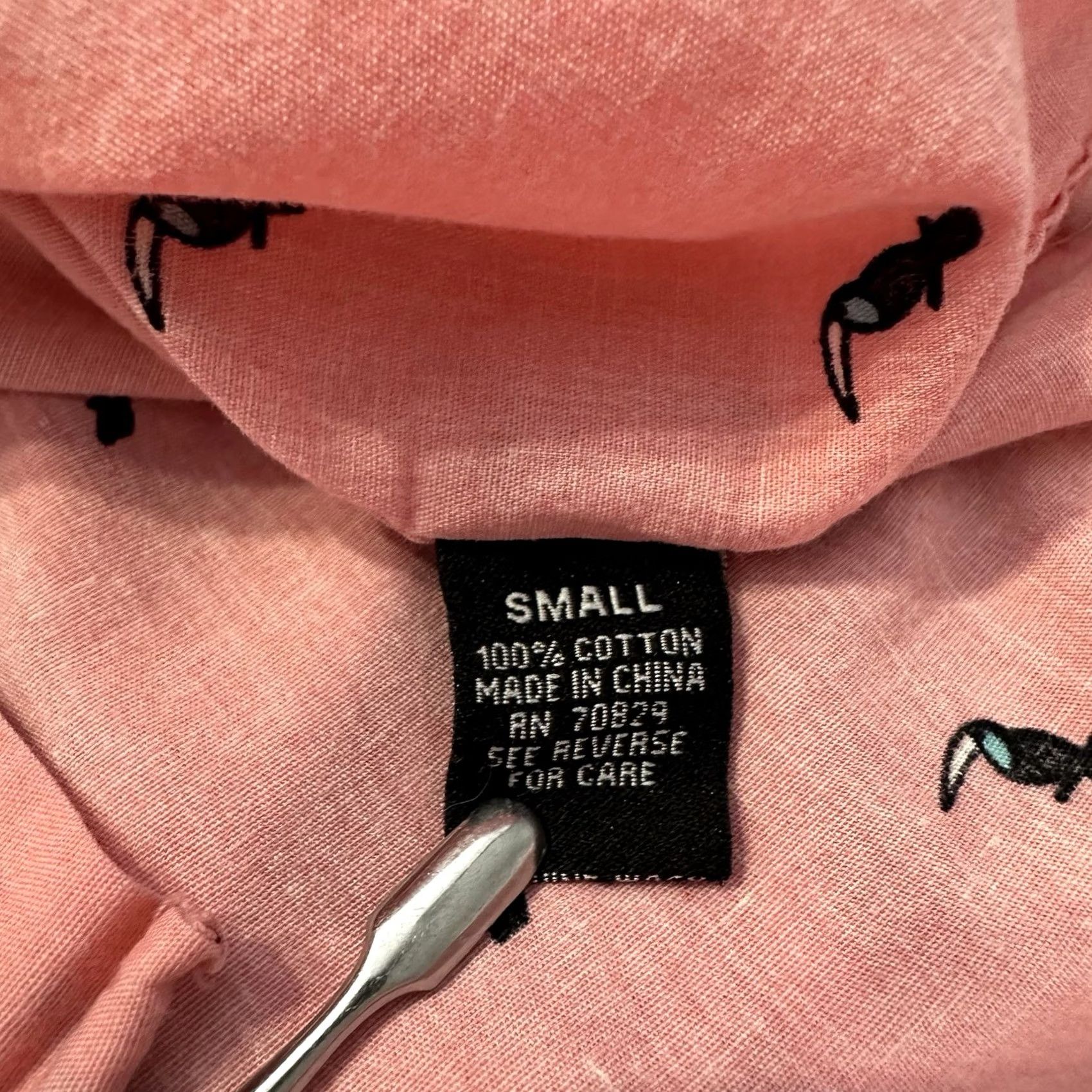Carbon Carbon Shirt Mens S Pink Toucan Print Button Down Collar Short Sleeve Size US S / EU 44-46 / 1 - 8 Thumbnail