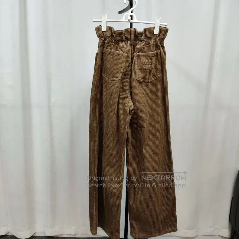 Miu Miu Miu Miu 36 Corduroy wide-leg pants Size 35" - 2 Thumbnail