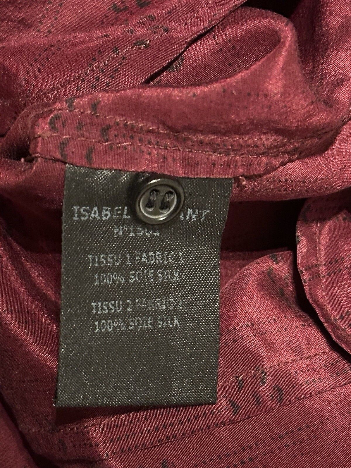 Isabel Marant DDP Isabel Marant Silk Shirt Top Blouse Size 38 Size XS / US 0-2 / IT 36-38 - 10 Thumbnail